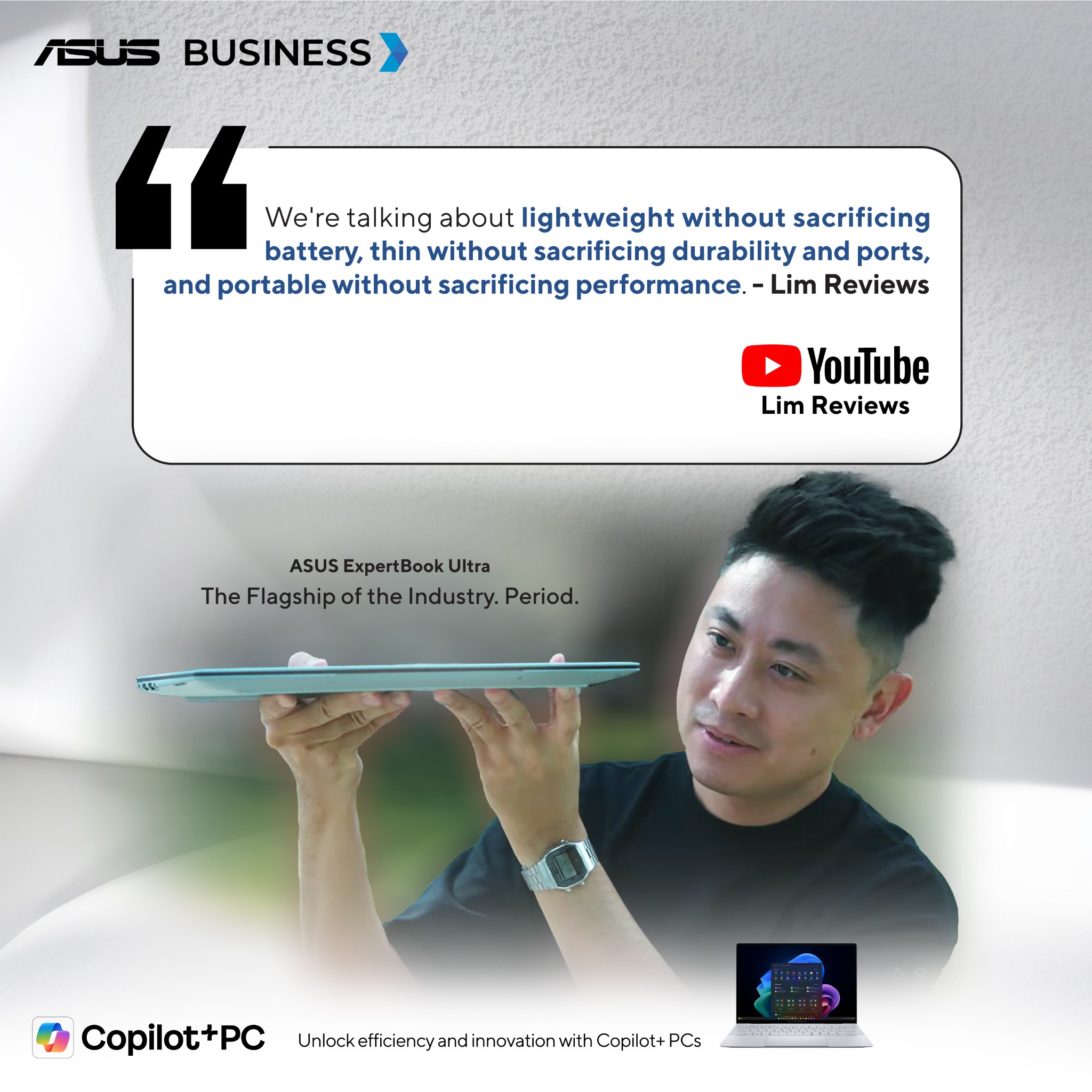 ASUS Facebook ad: ASUS ExpertBook Ultra | Learn More