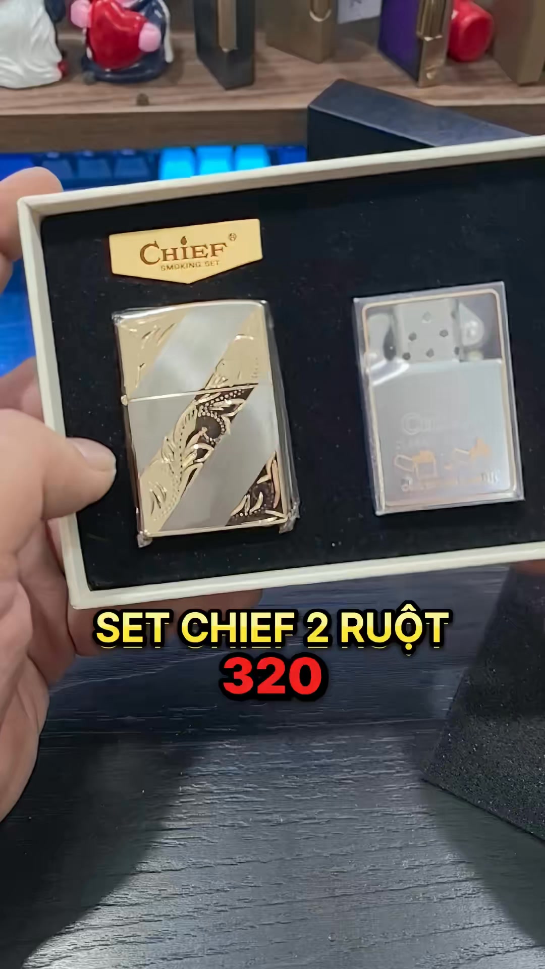 KING MEN STORE Facebook ad: CHIEF 2 RUỘT, ĐẲNG CẤP 3 TRONG 1…