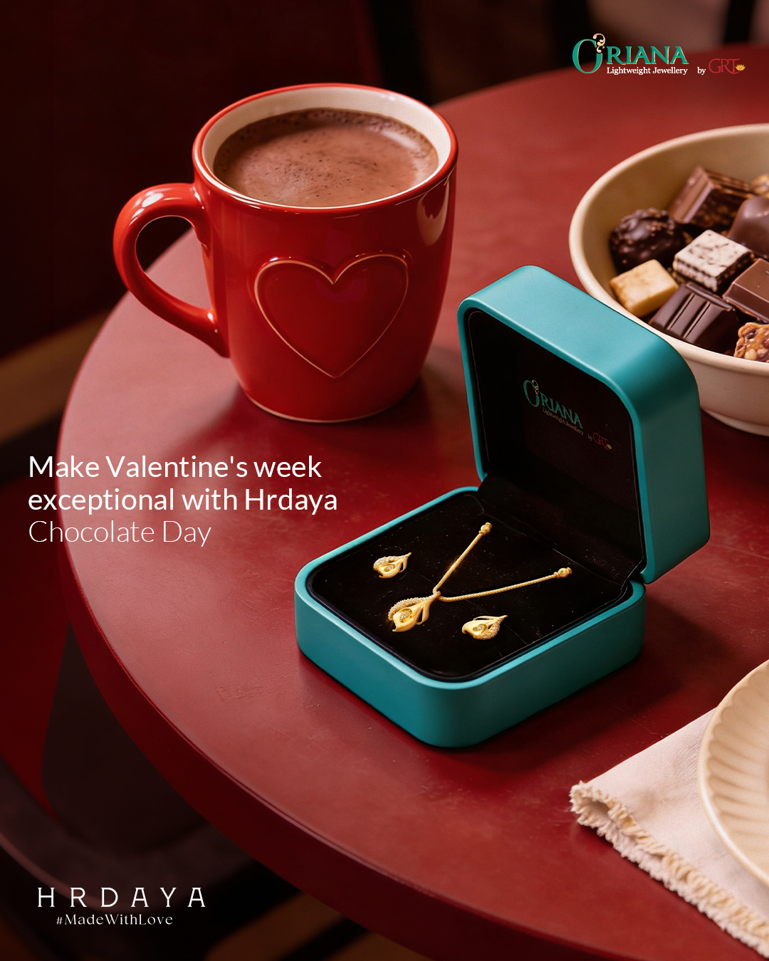 Oriana - Lightweight Jewellery by GRT Facebook ad: A sweet reminder, a token of your love.
