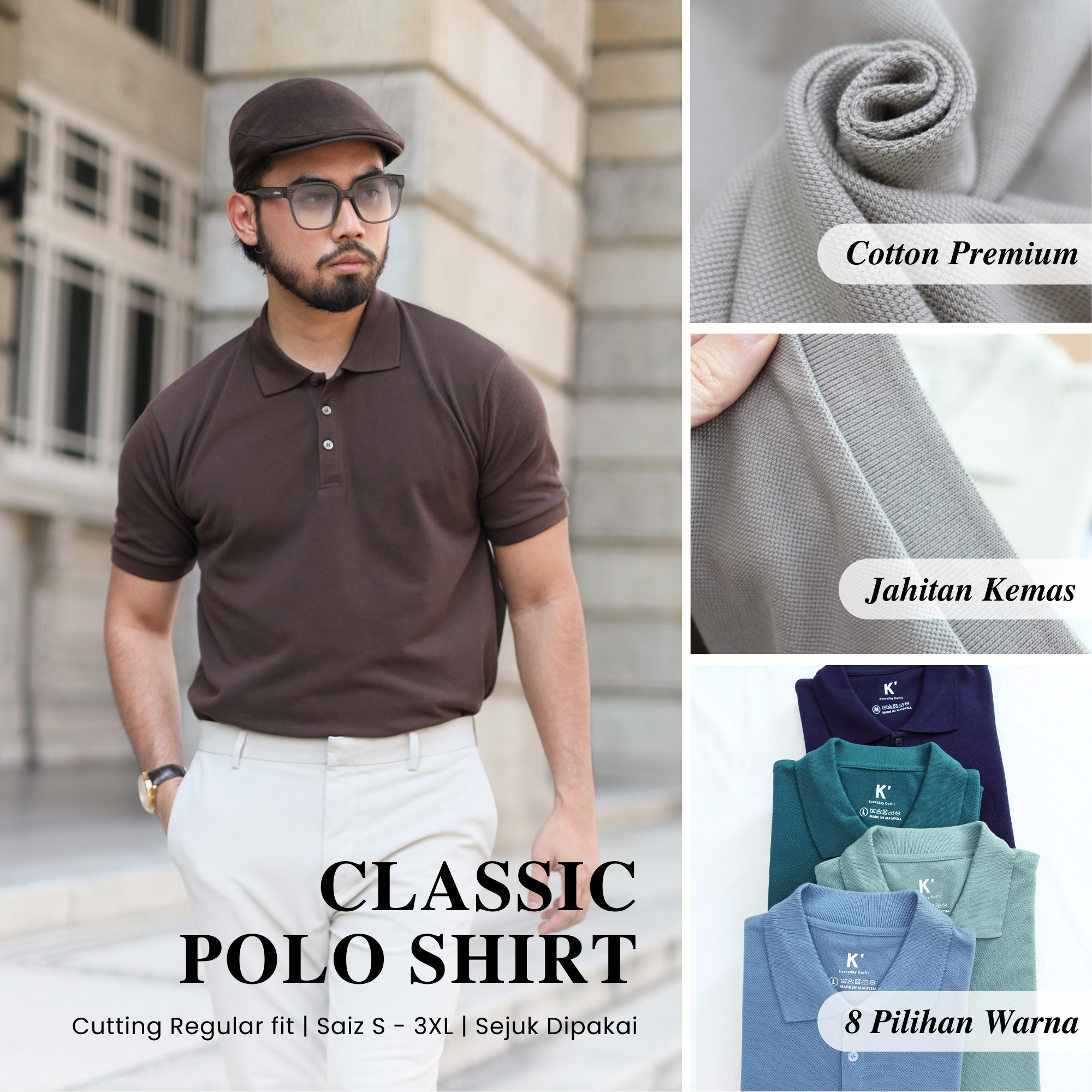 K'lothing by Kozy Facebook ad: Classic Polo Shirt
