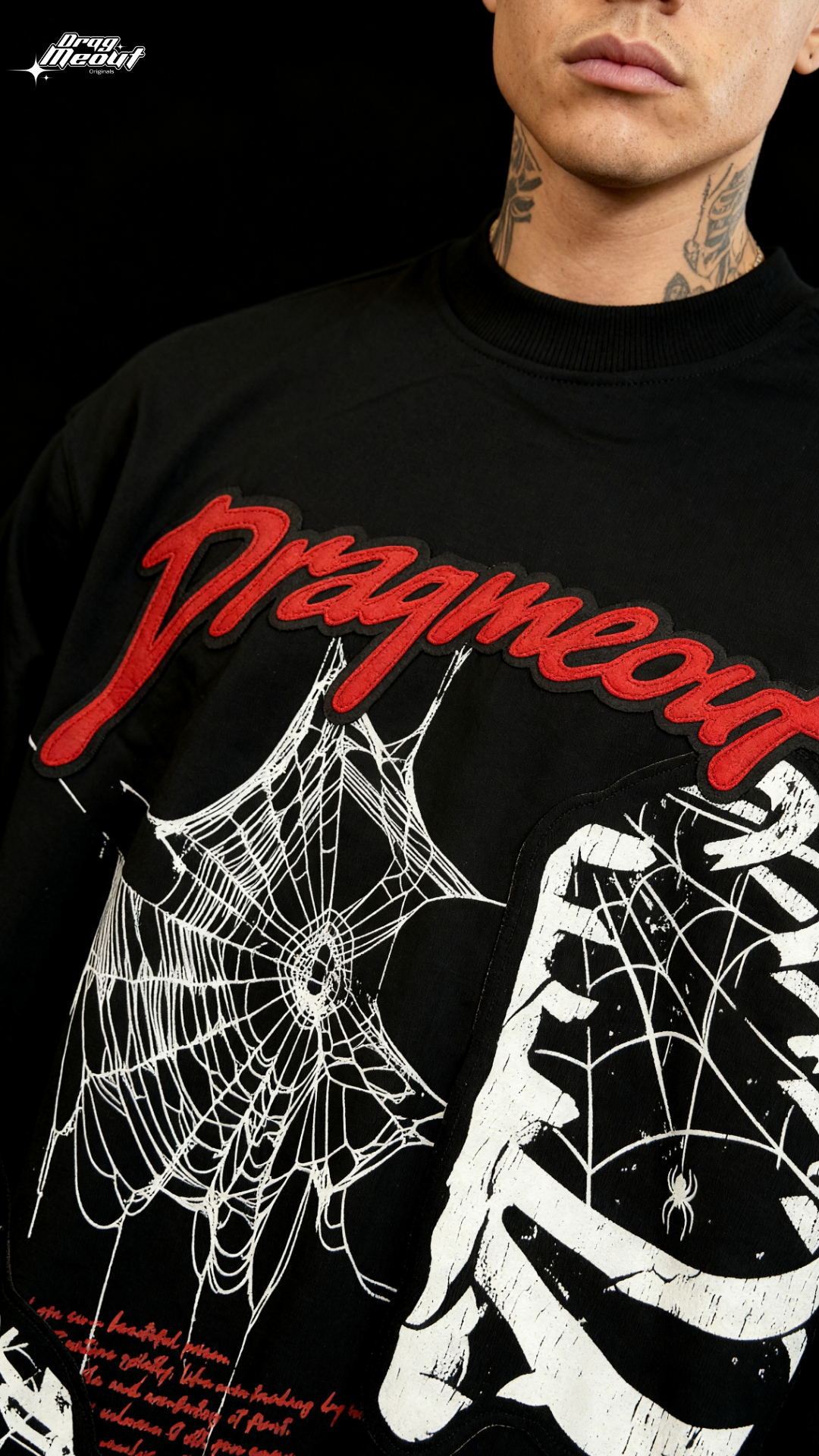 Dragmeoutoriginals Facebook ad: Premium Oversized Streetwear Tee