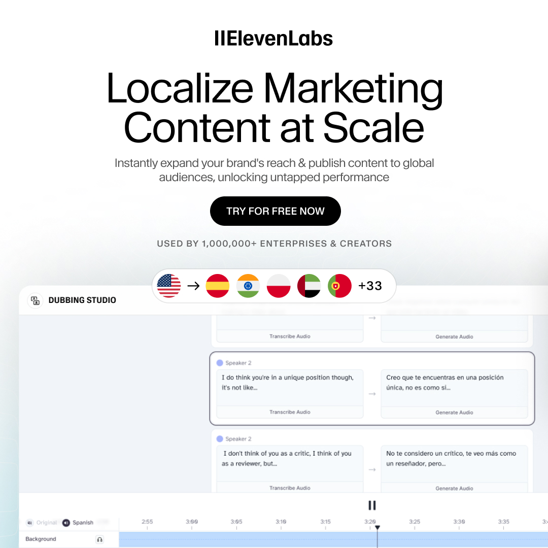 ElevenLabs Facebook ad