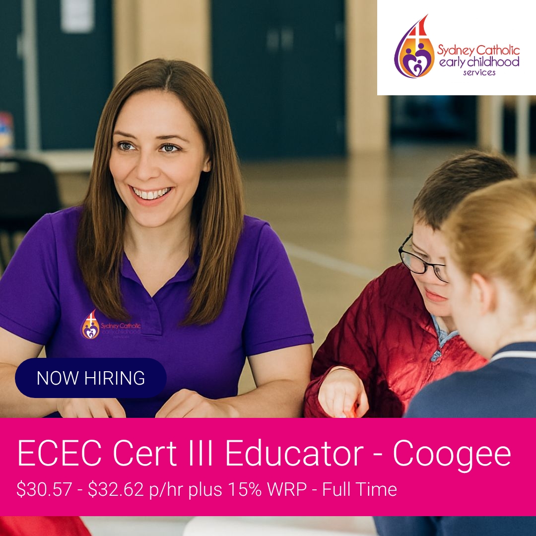 SEEK Facebook ad: ECEC Cert III Educator - Coogee