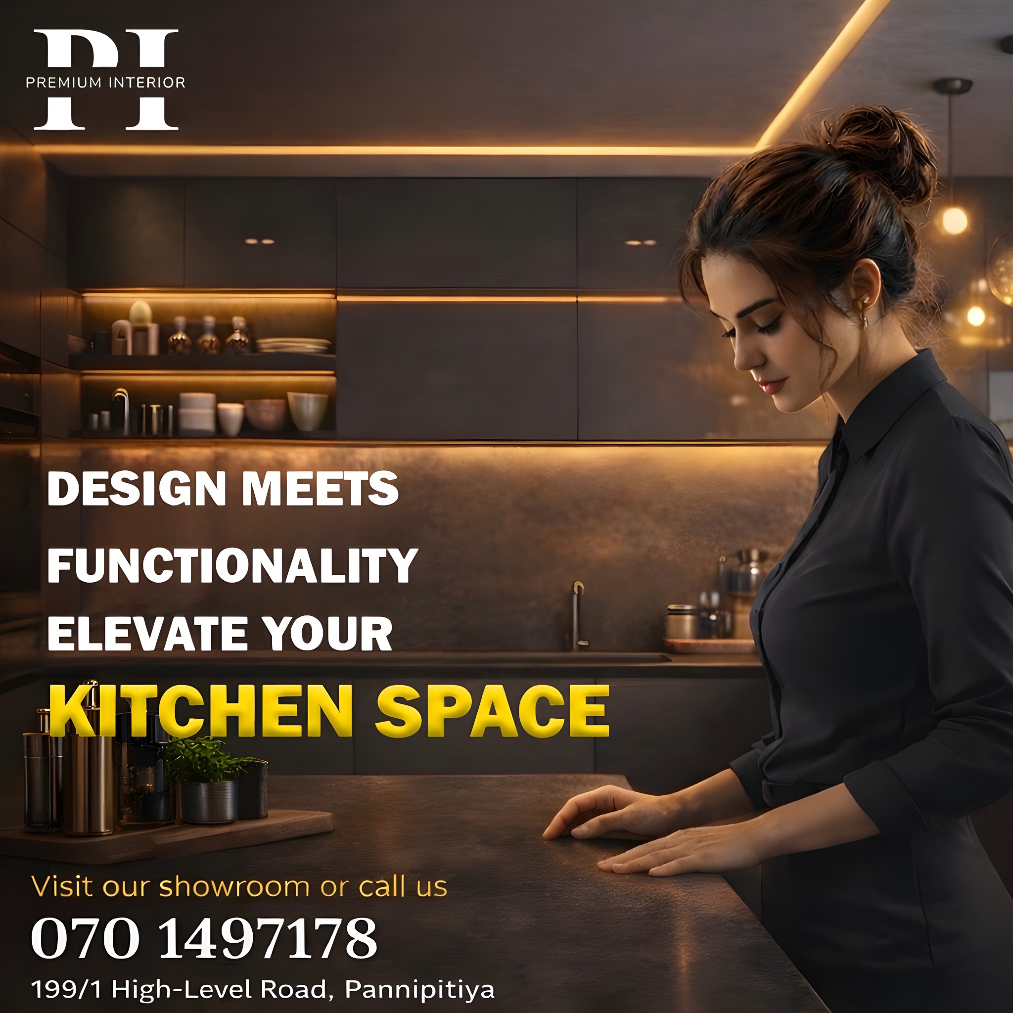 Premium interiors Facebook ad: Chat with us