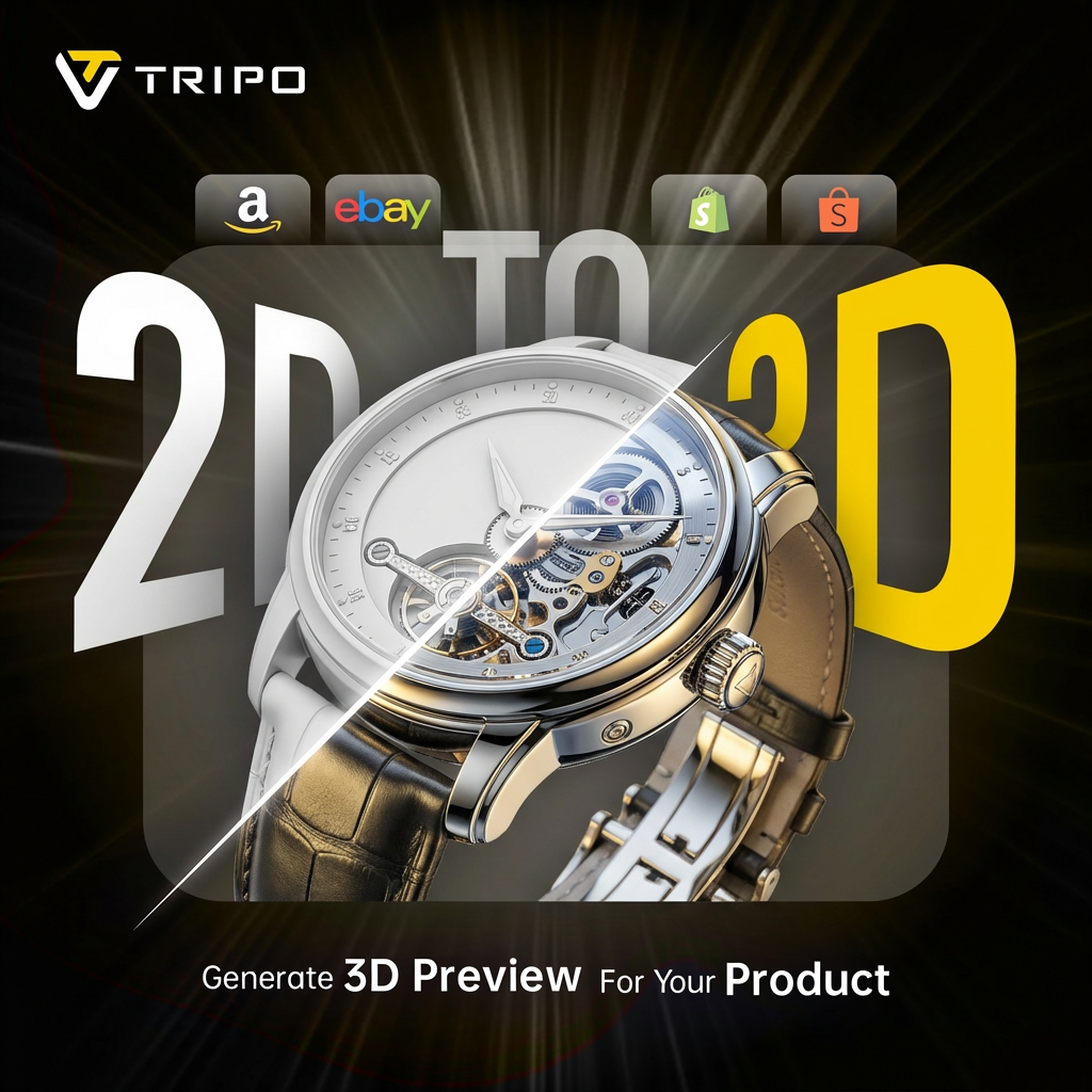 Tripo3D Facebook ad