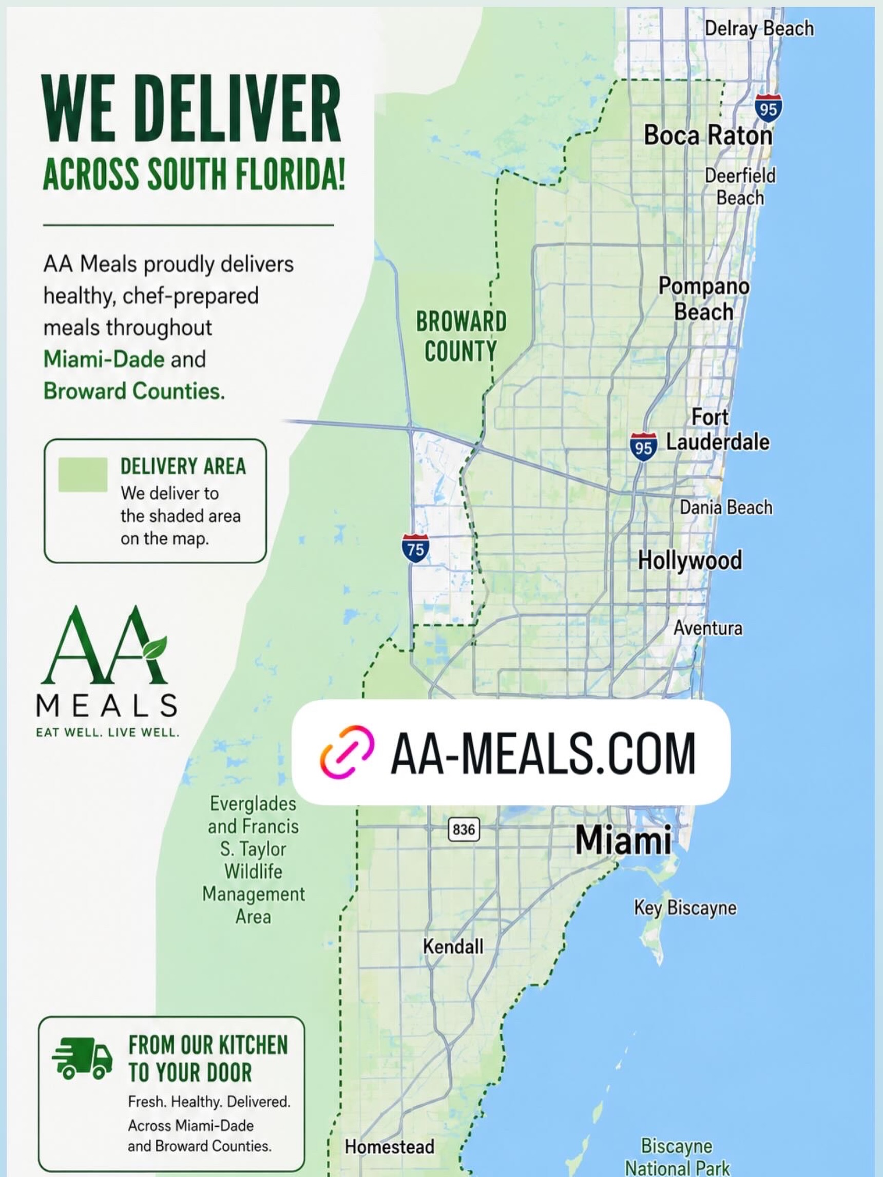 MBT MEALS Facebook ad: Fresh, healthy meals delivered across South Florida