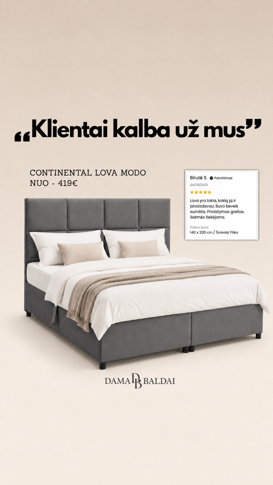 DamaBaldai Facebook ad