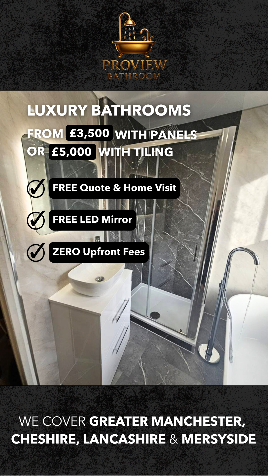 Proview Bathroom Ltd Facebook ad