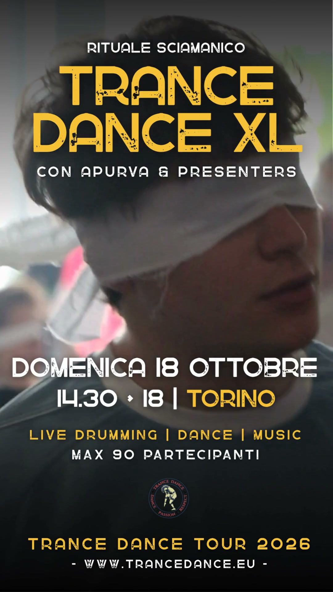 Apurva Retreats Facebook ad: Trance Dance XL Torino | 18 Ottobre 2026