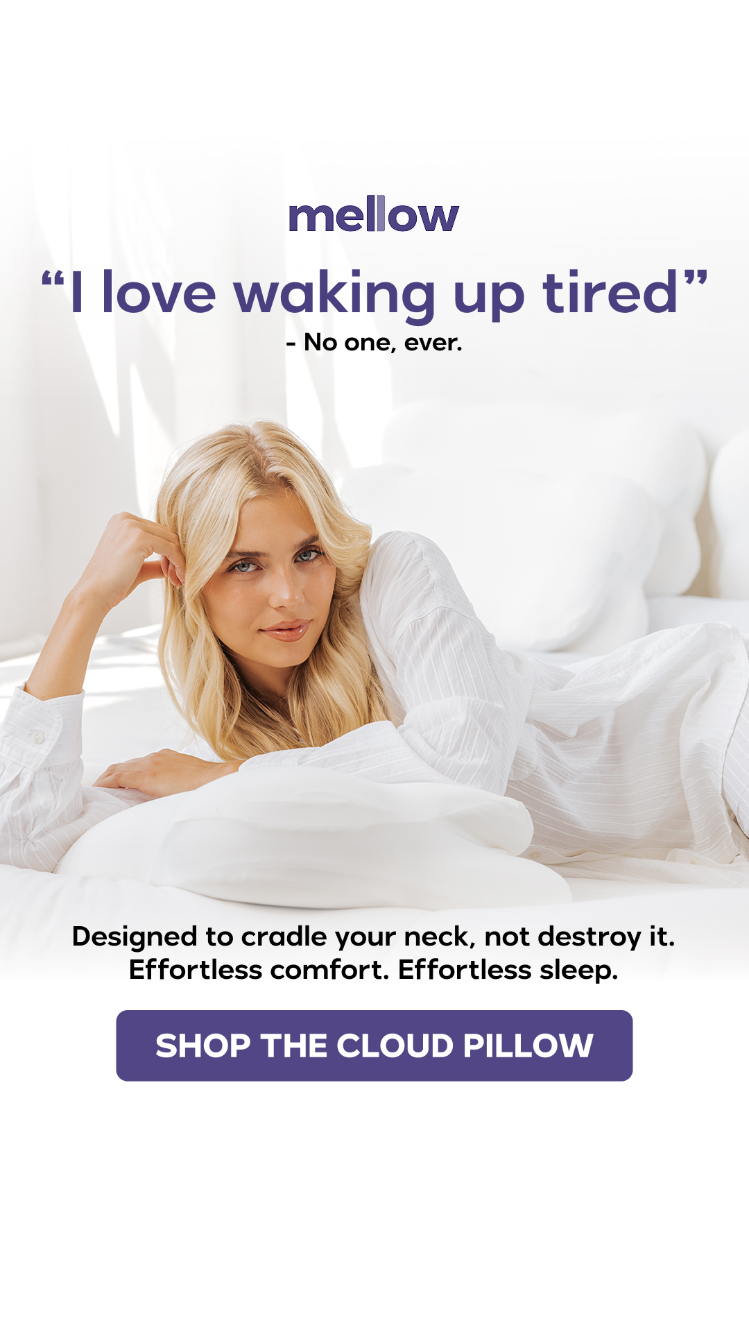 Mellow Pillows Facebook ad