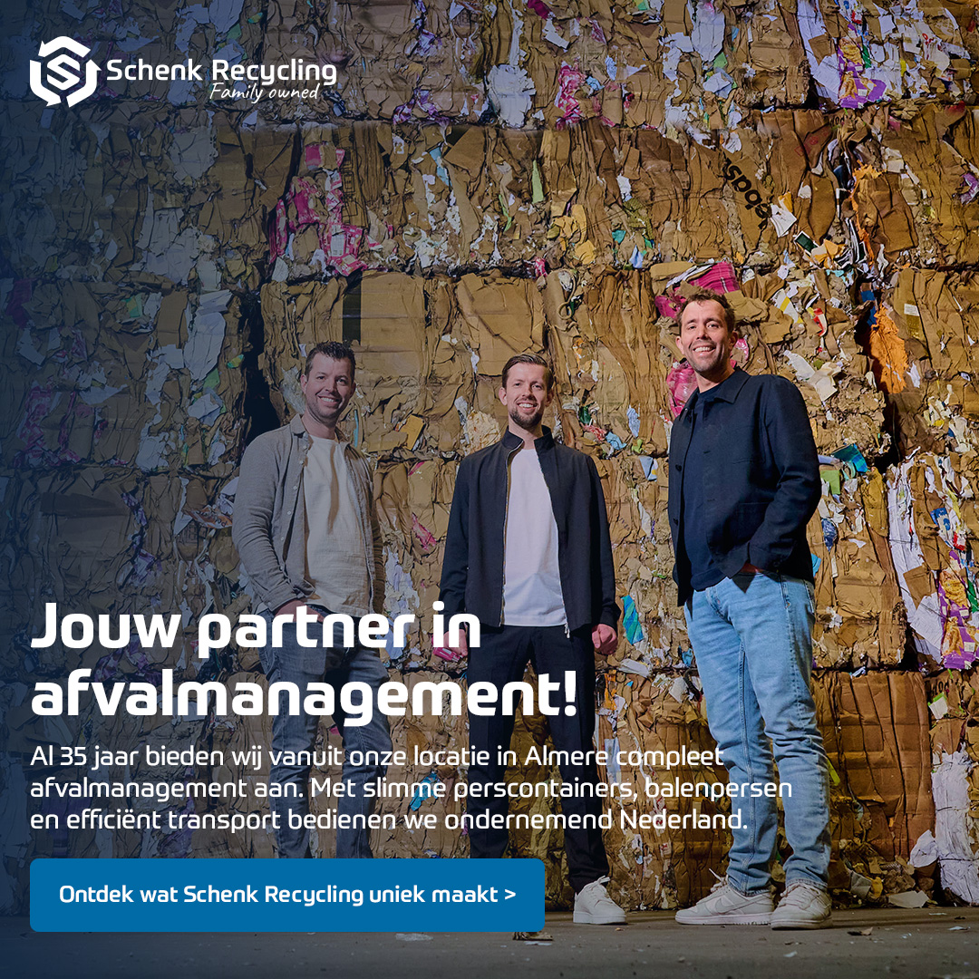 Schenk Recycling Facebook ad: Al meer dan 50 jaar biedt Schenk Recycling…