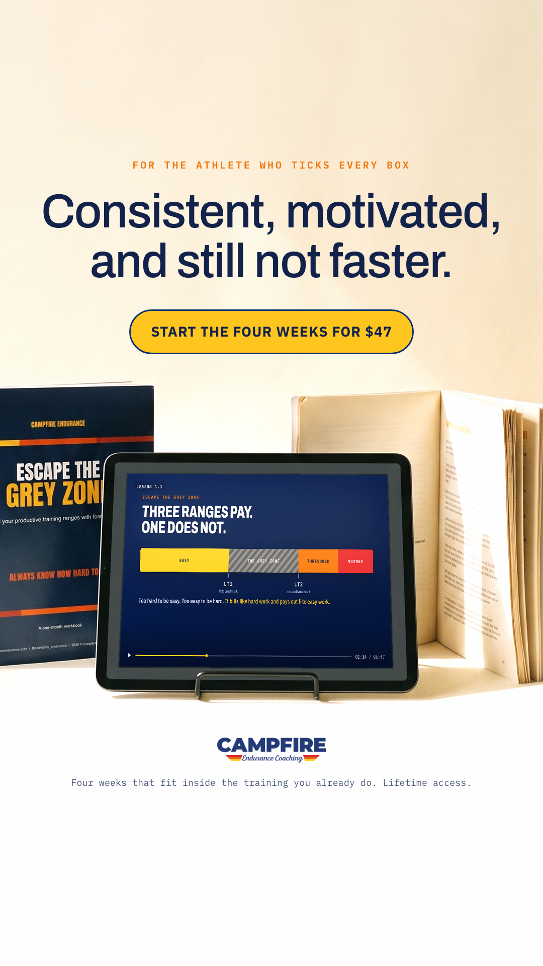 Campfire Endurance Coaching Facebook ad
