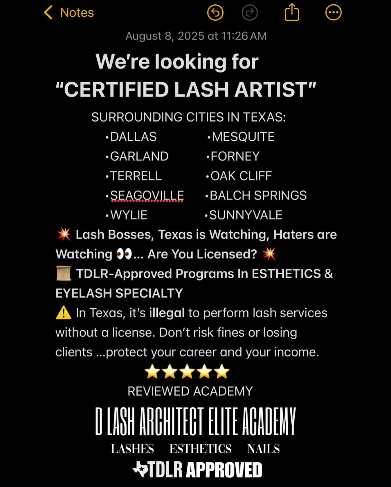 Dlasharchitect Facebook ad