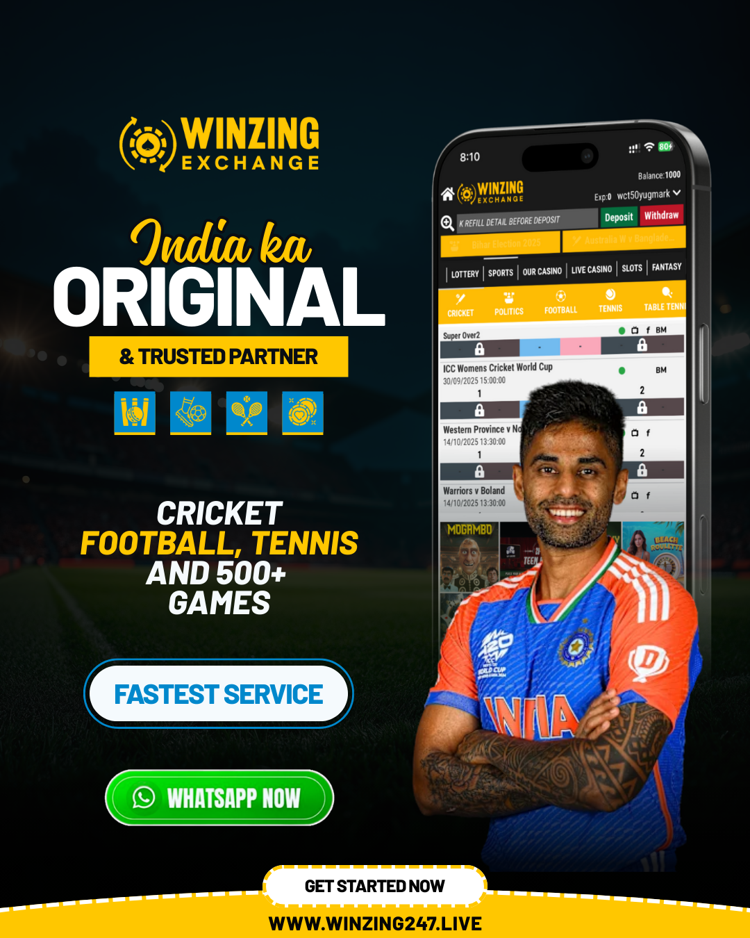 Winzing247.com Facebook ad: Chat with us