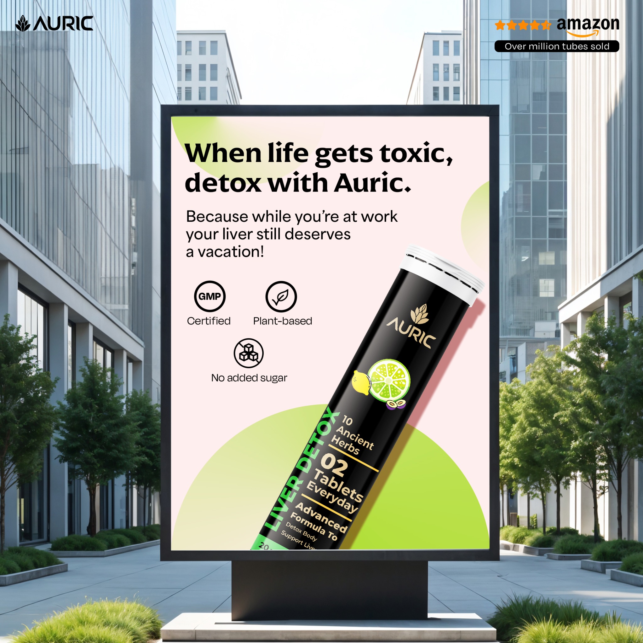 Auric Performance Booster Facebook ad