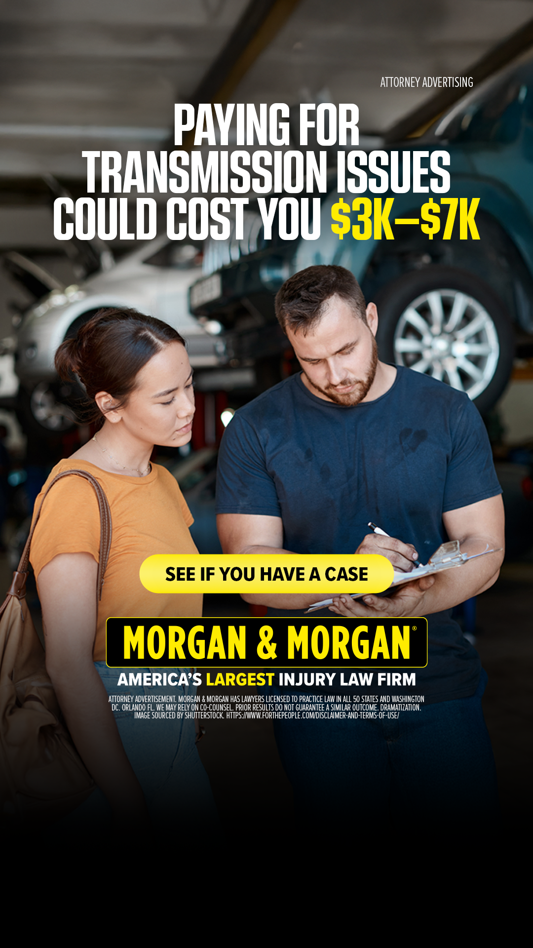 Morgan & Morgan Facebook ad