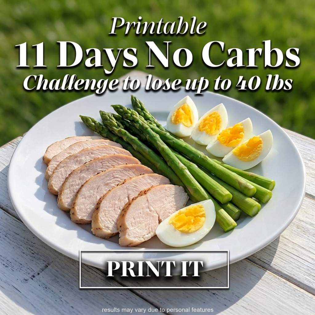 No Carbs Challenge Facebook ad