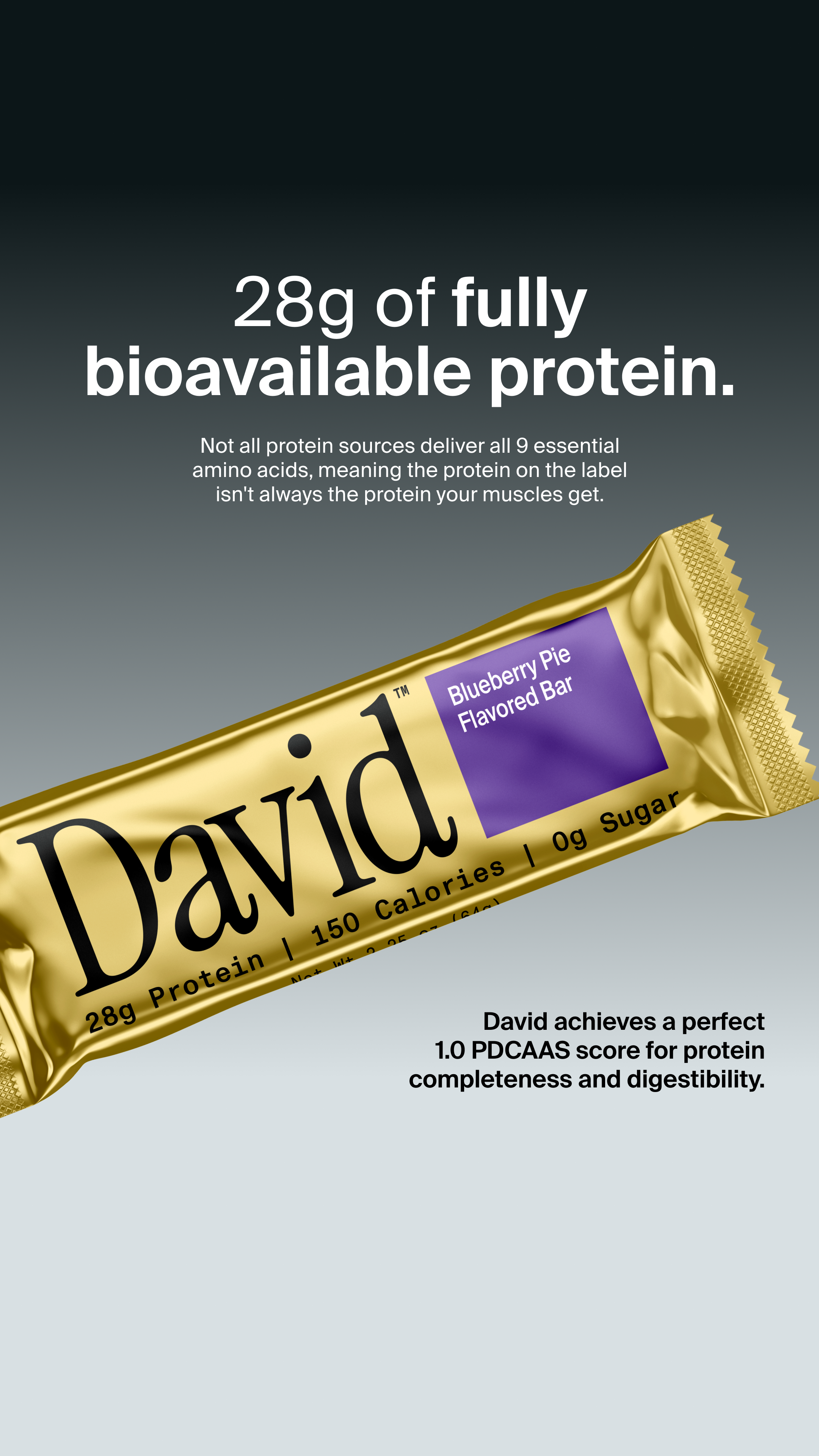 David Protein Facebook ad