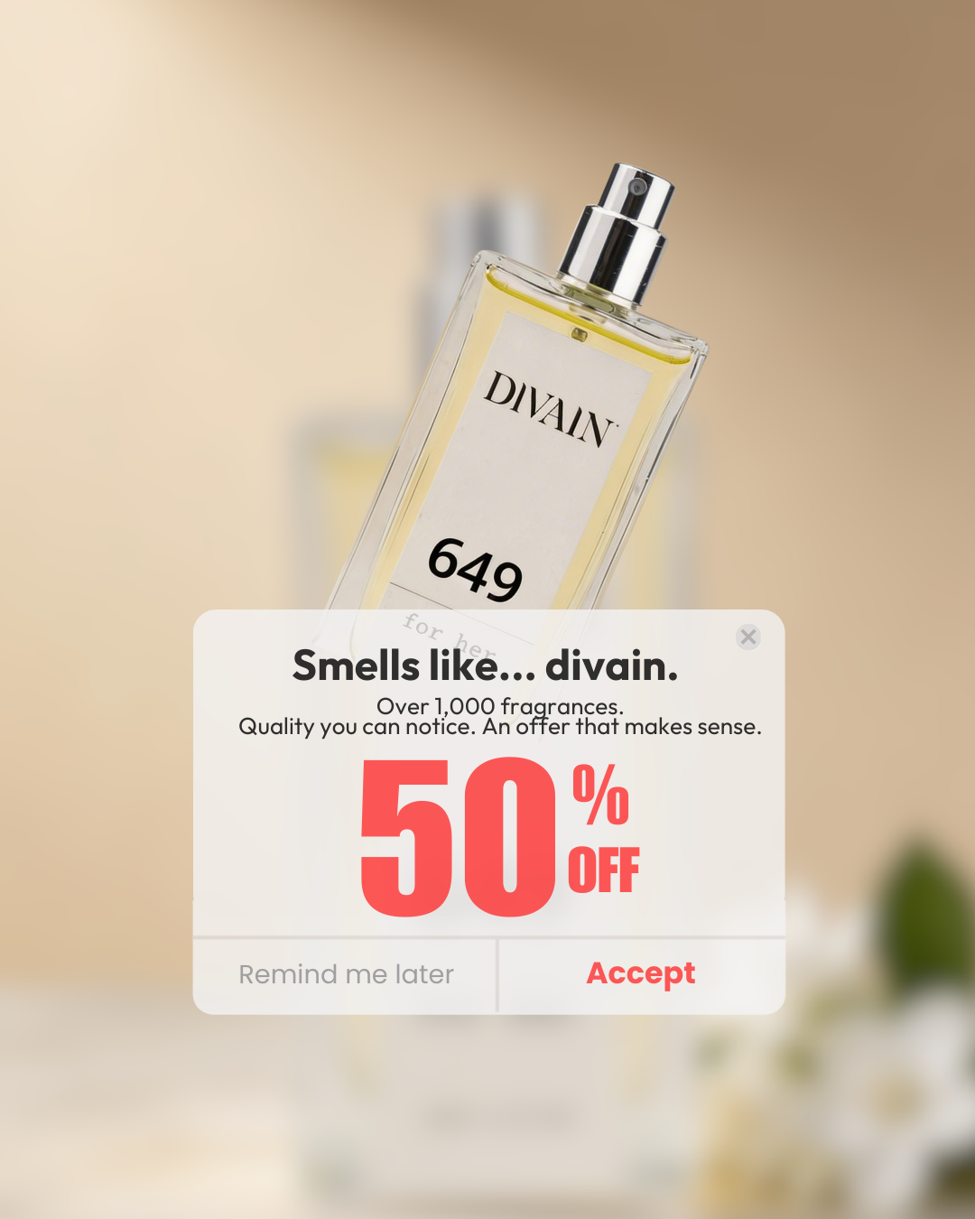 Divain Parfums. Facebook ad