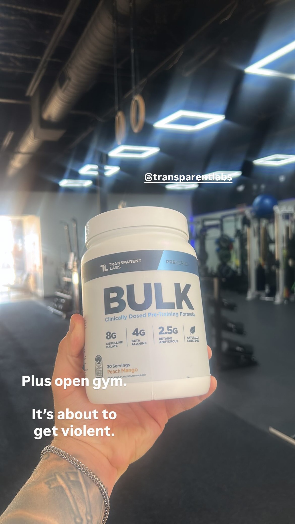 Transparent Labs Facebook ad