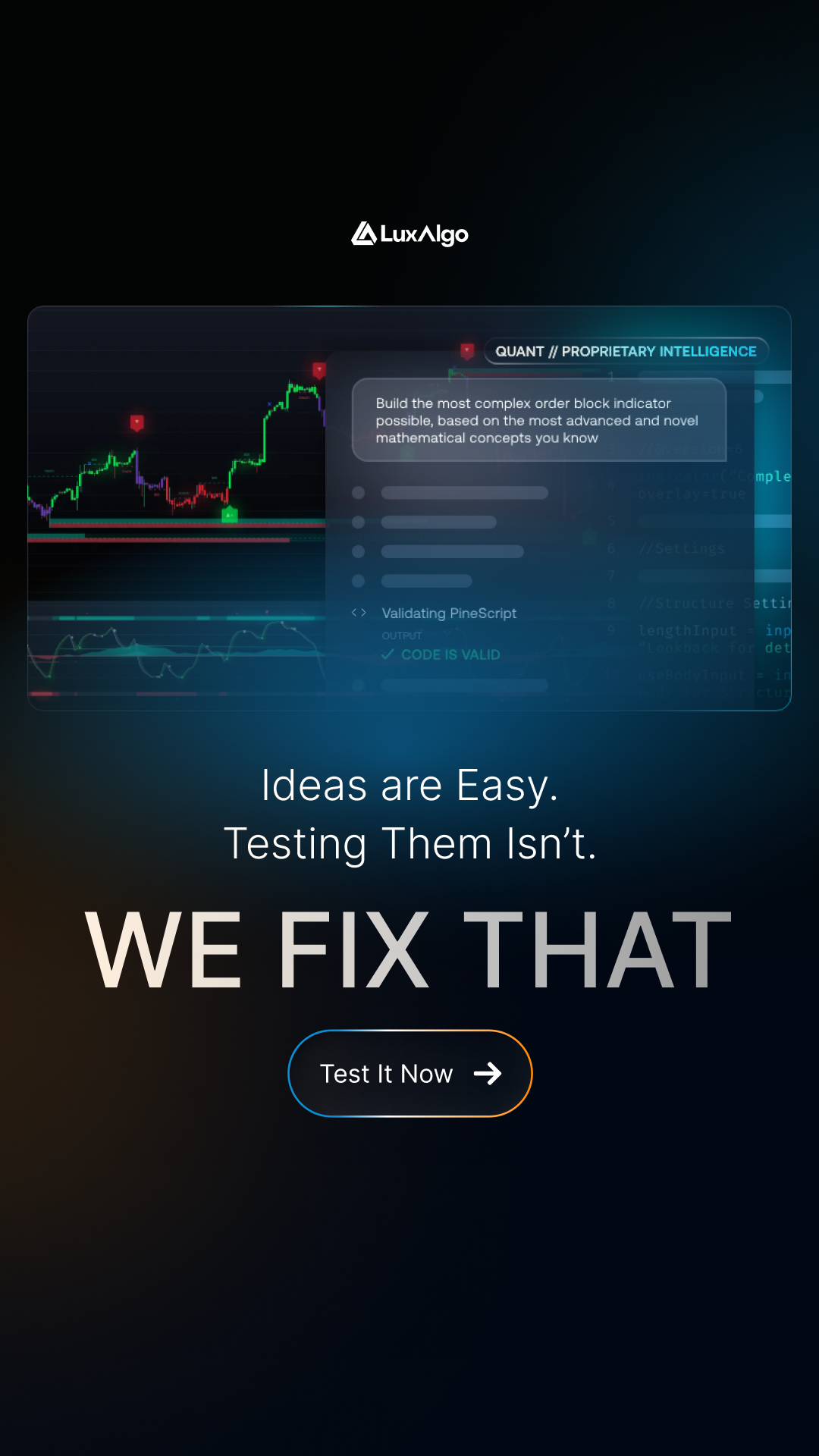 LuxAlgo Facebook ad