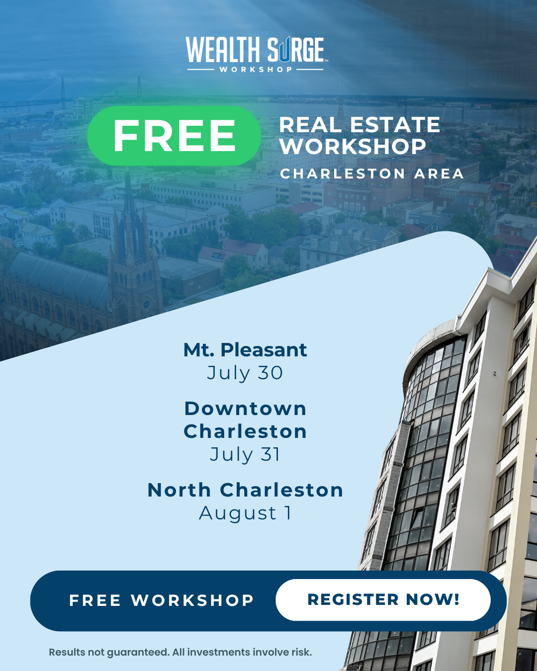 Wealth Surge Workshop Facebook ad
