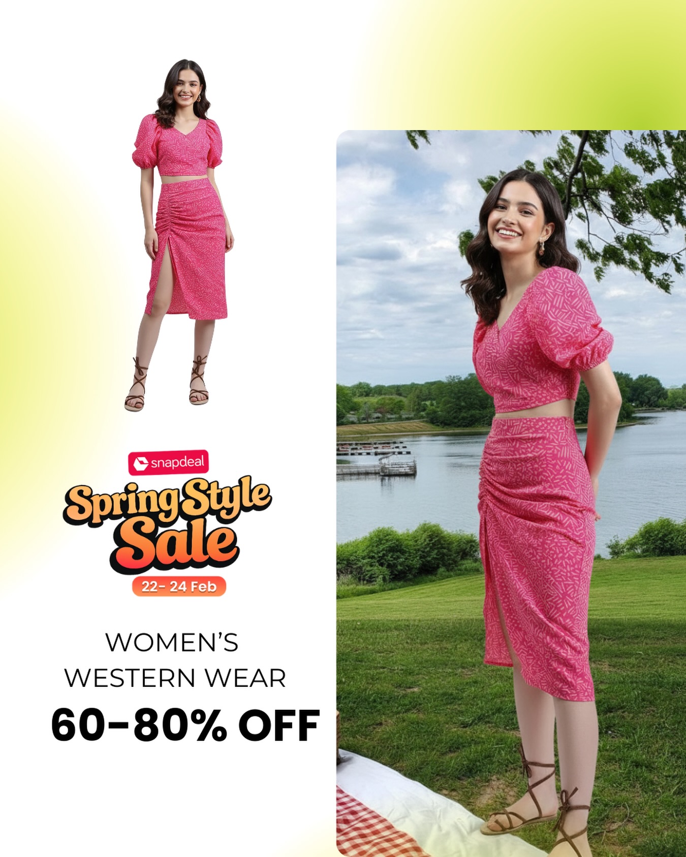 Snapdeal Facebook ad: Your spring wardrobe just got 60-80% lighter (on…