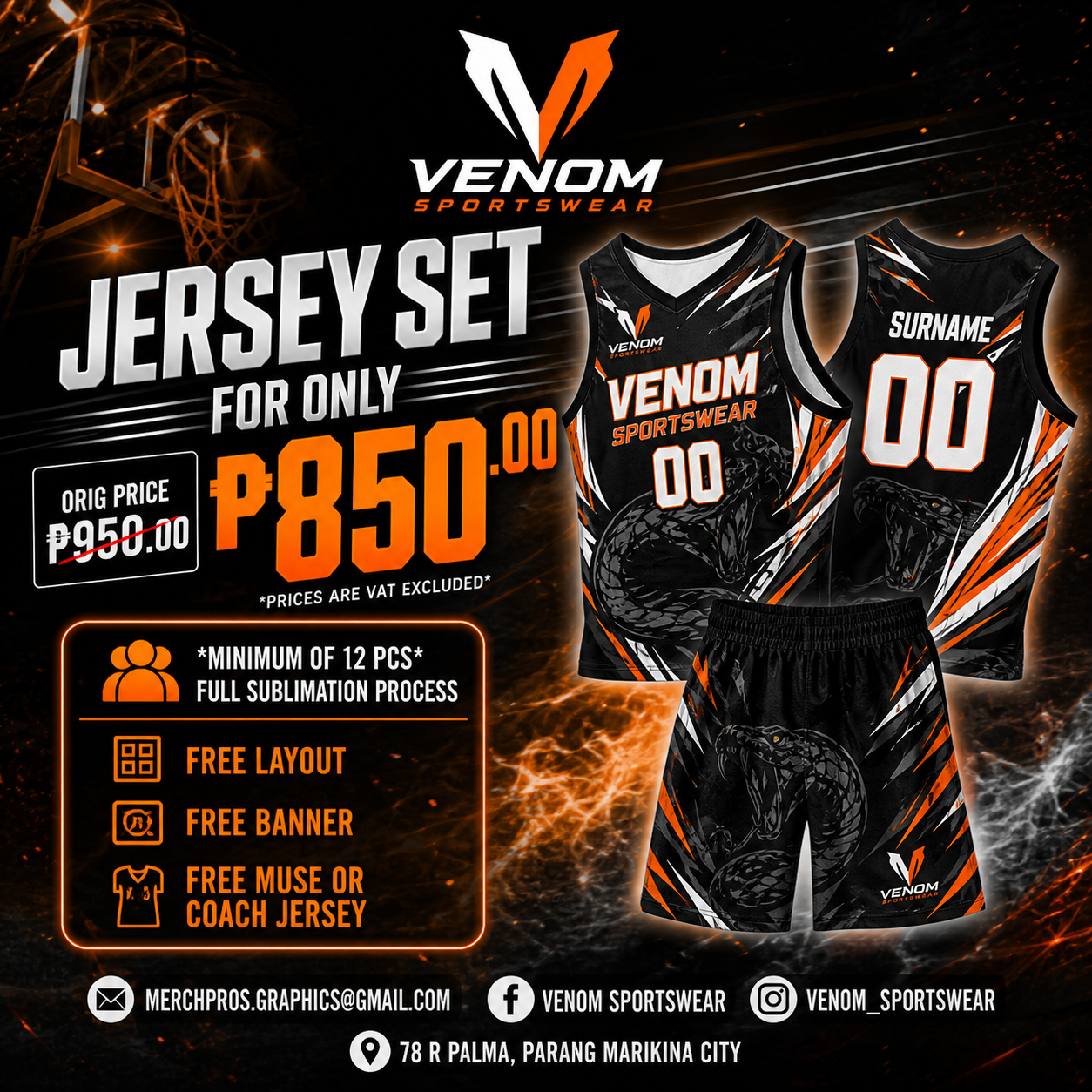 Venom Sportswear Facebook ad: PRICE DROP ALERT!