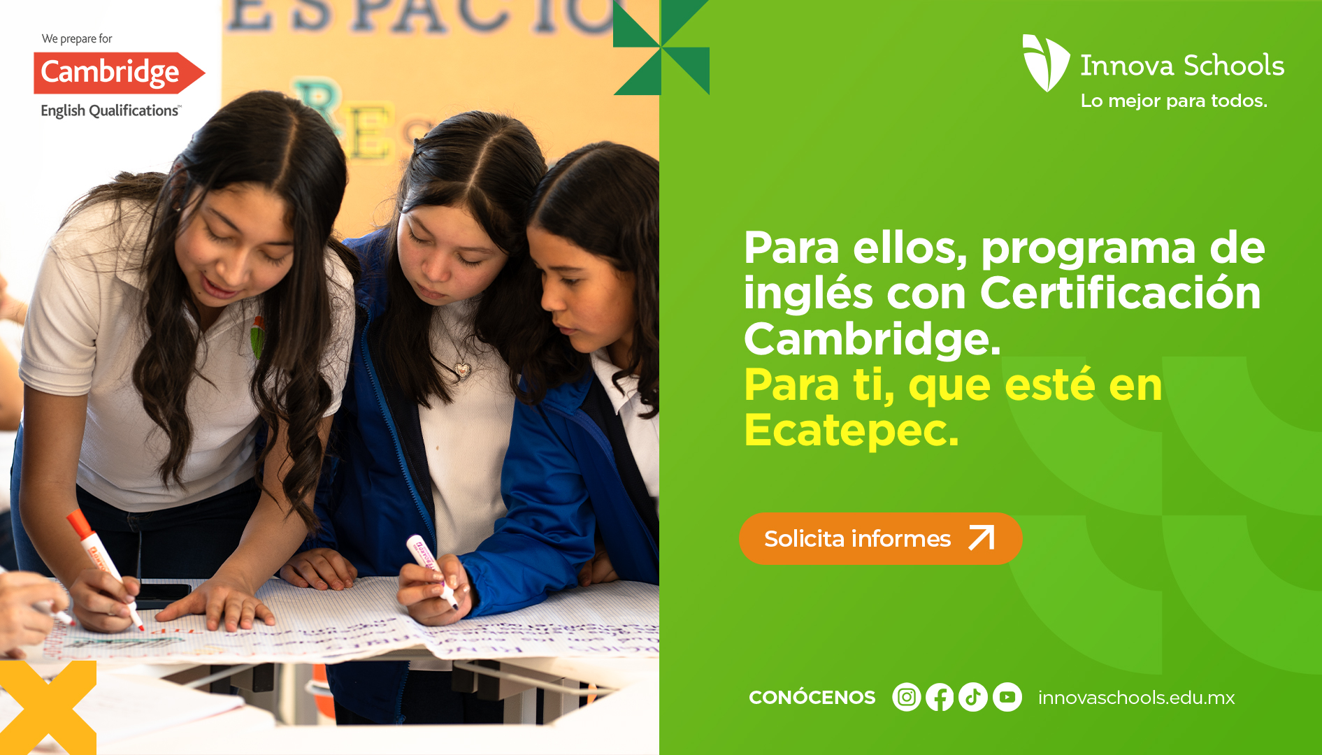 Innova Schools México Facebook ad: Agenda tu visita aquí