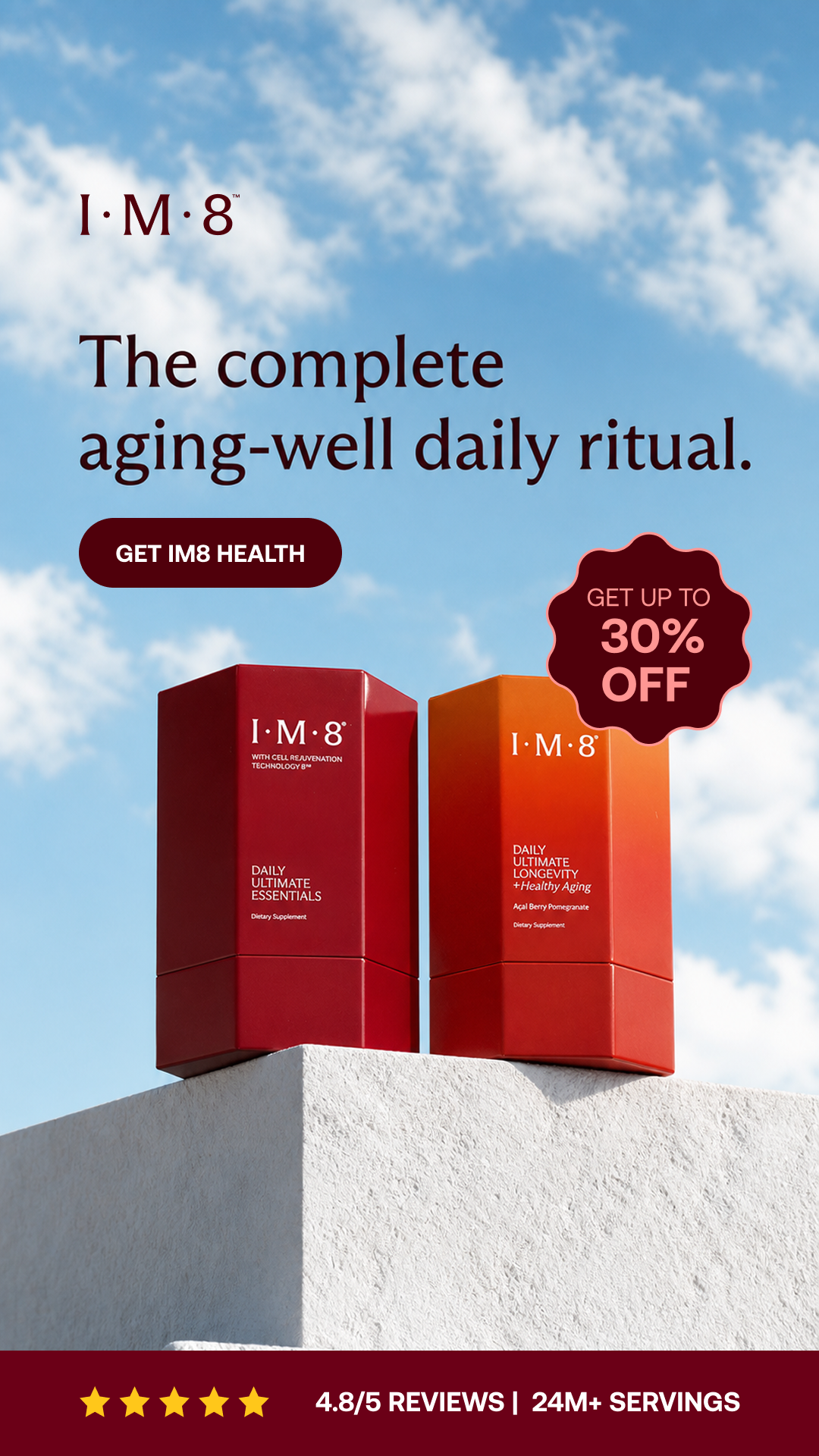 IM8 Health Facebook ad