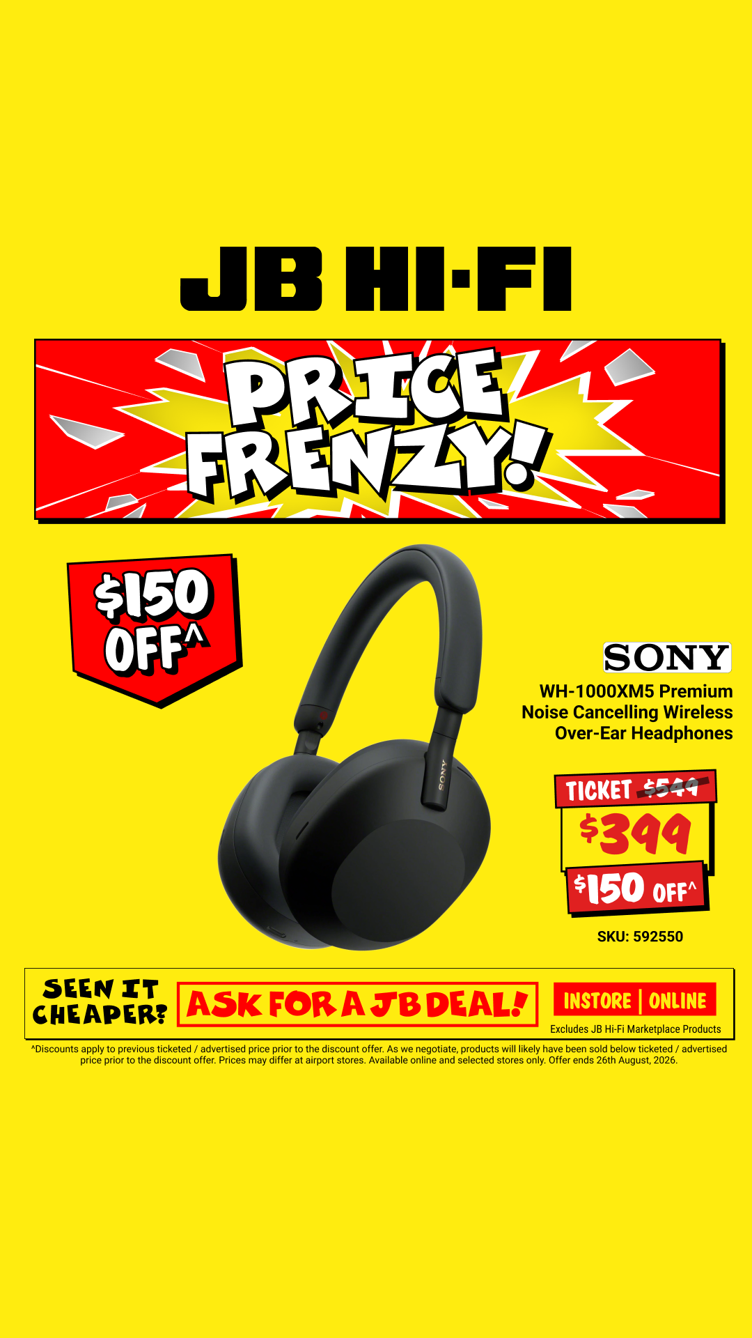 JB Hi-Fi Facebook ad