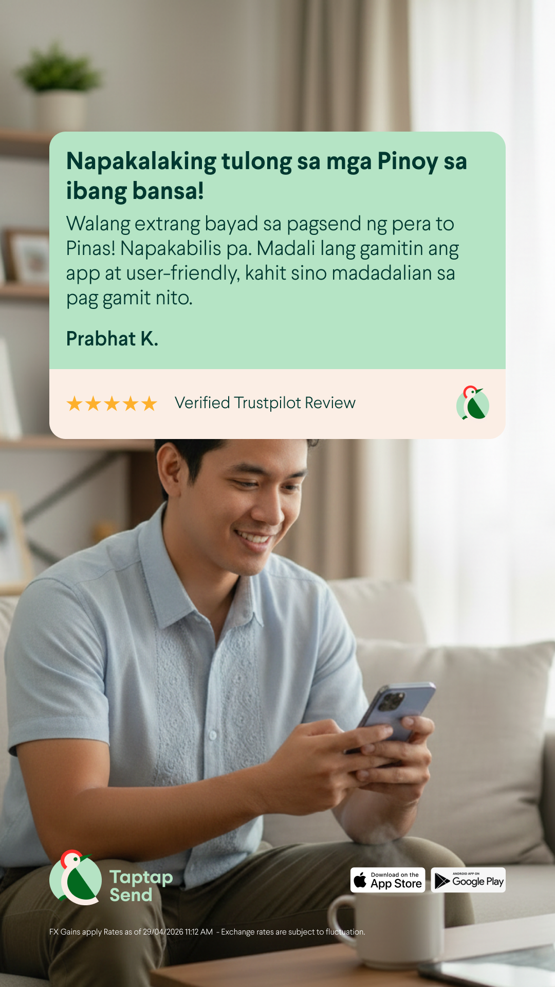Taptap Send Philippines Facebook ad