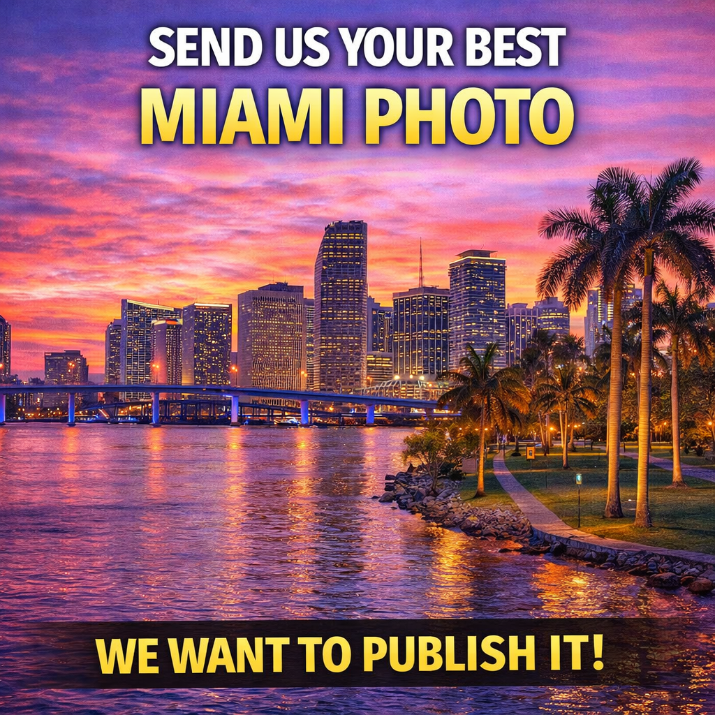 Silent Spark Press Facebook ad: Send Us Your Miami Photo