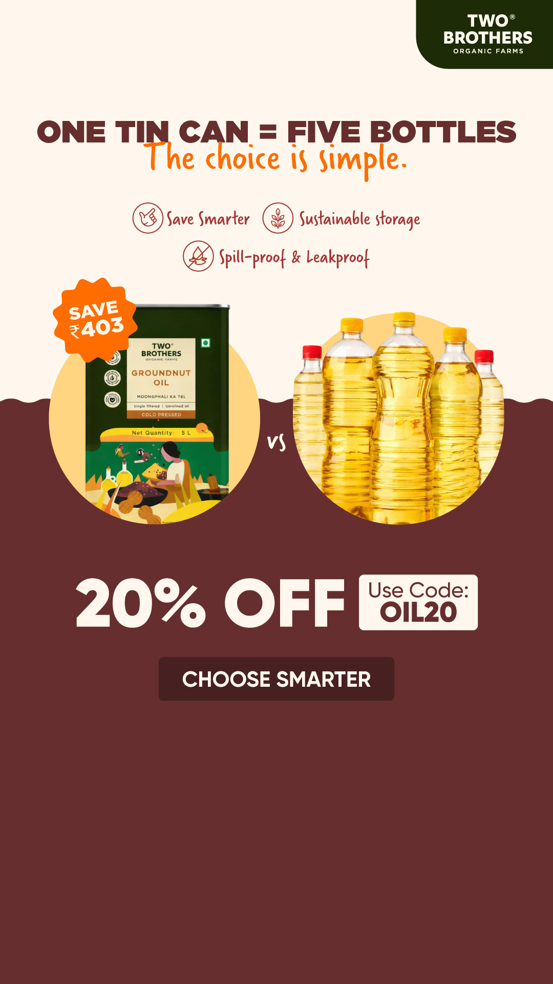 Two Brothers Organic Farms Facebook ad