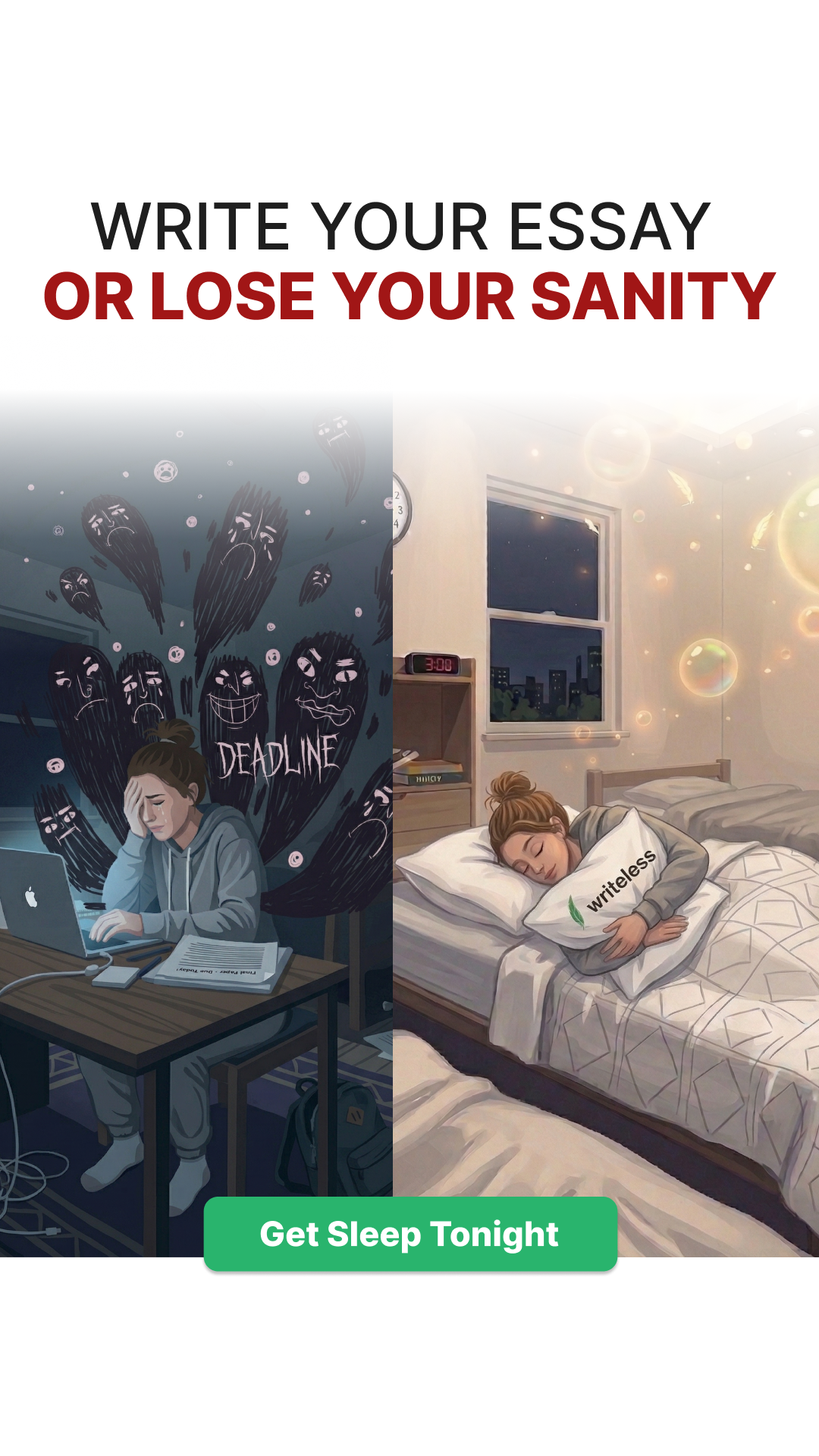 Writeless AI Facebook ad