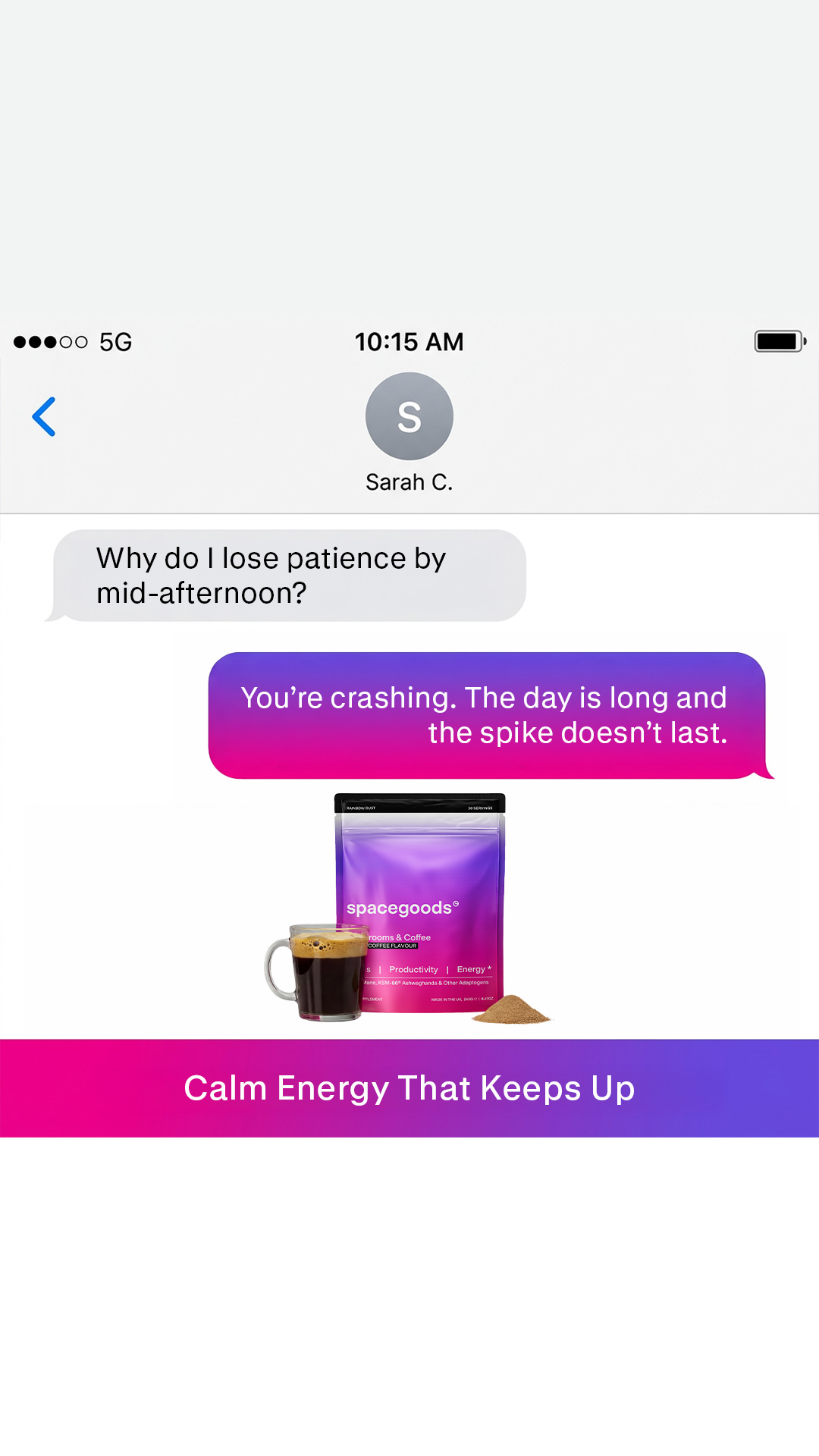 Spacegoods Facebook ad