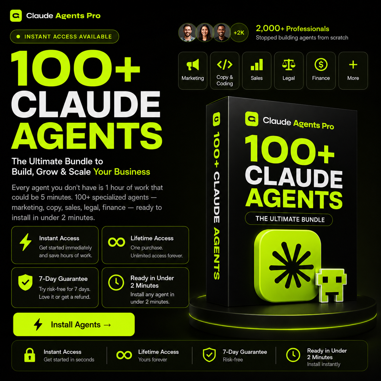 Skills AI Pack Facebook ad: 100+ specialized agents, marketing, copy, sales, legal…