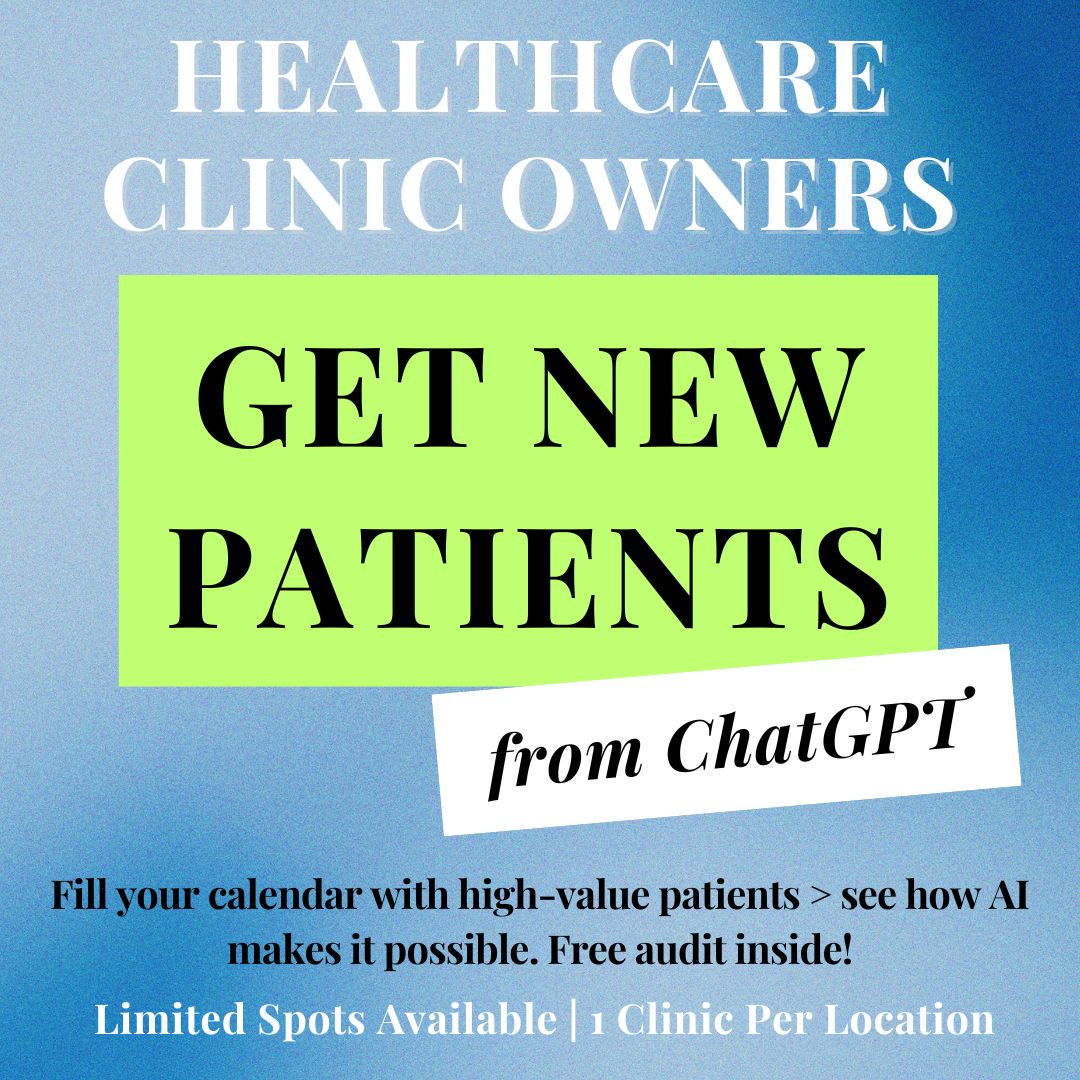 Grow Patiently Facebook ad: New patients from ChatGPT