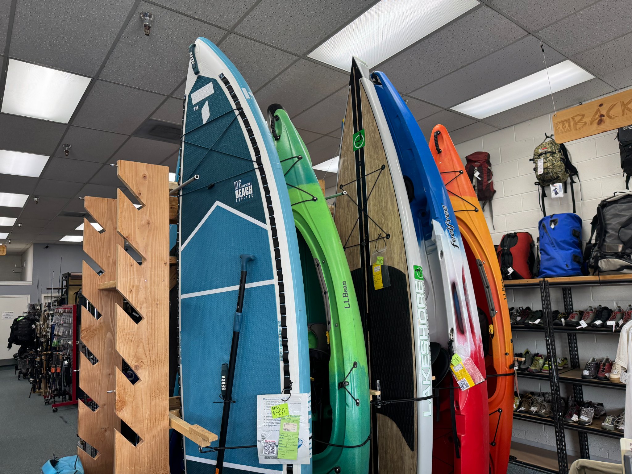 Brian Luke Facebook ad: Kayaks & Paddle Boards For Sale