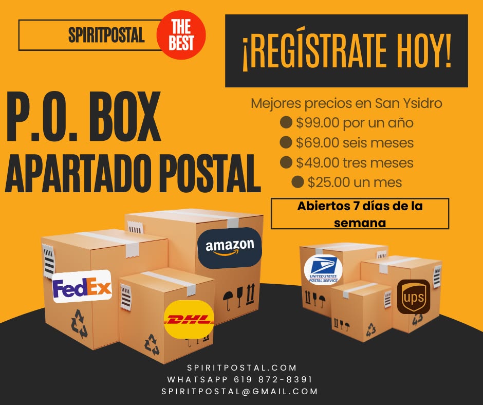 Spirit Postal Facebook ad: Tu nuevo P.O.