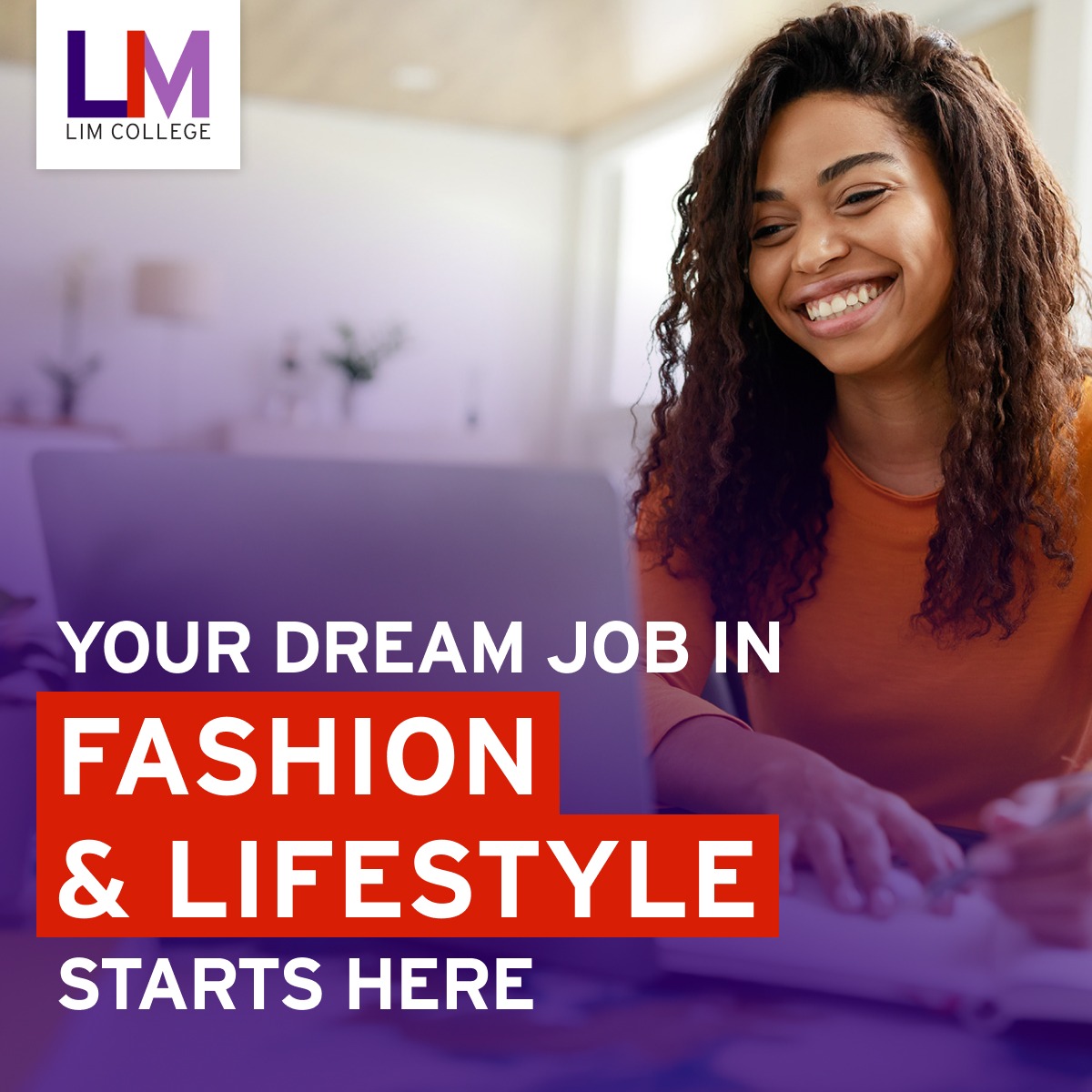 LIM College Facebook ad