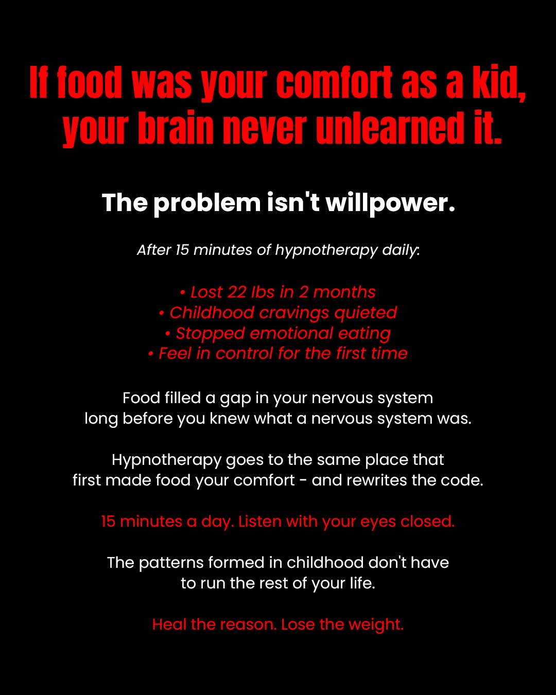 Hypnozio: power of hypnotherapy Facebook ad