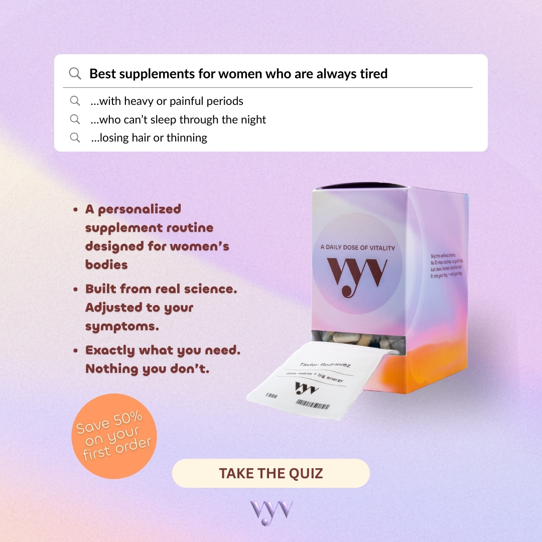 vyv nutrition Facebook ad: Take the guesswork out of your supplements