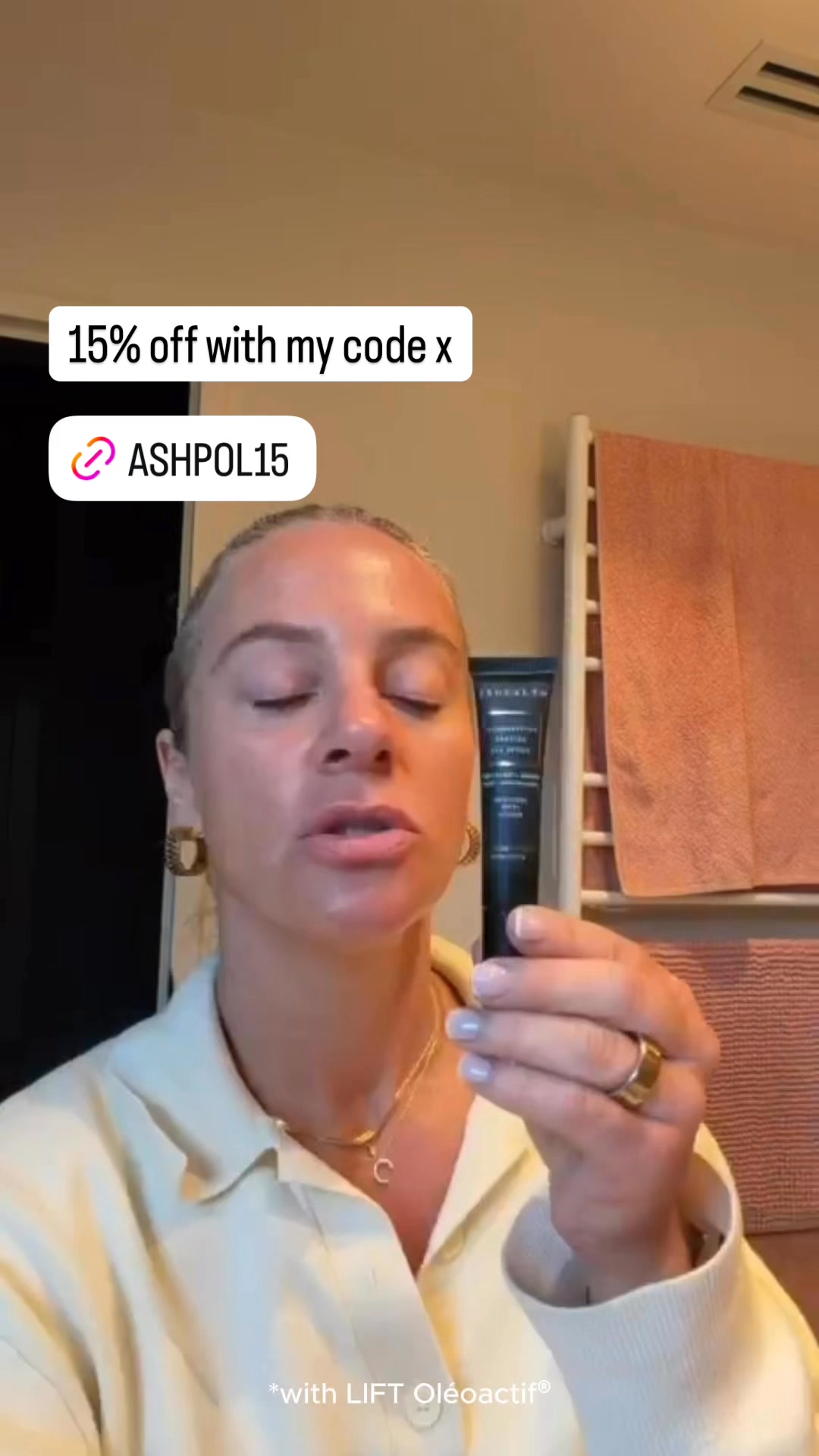 JSHealth Vitamins Facebook ad: Brighten, Depuff, and Firm