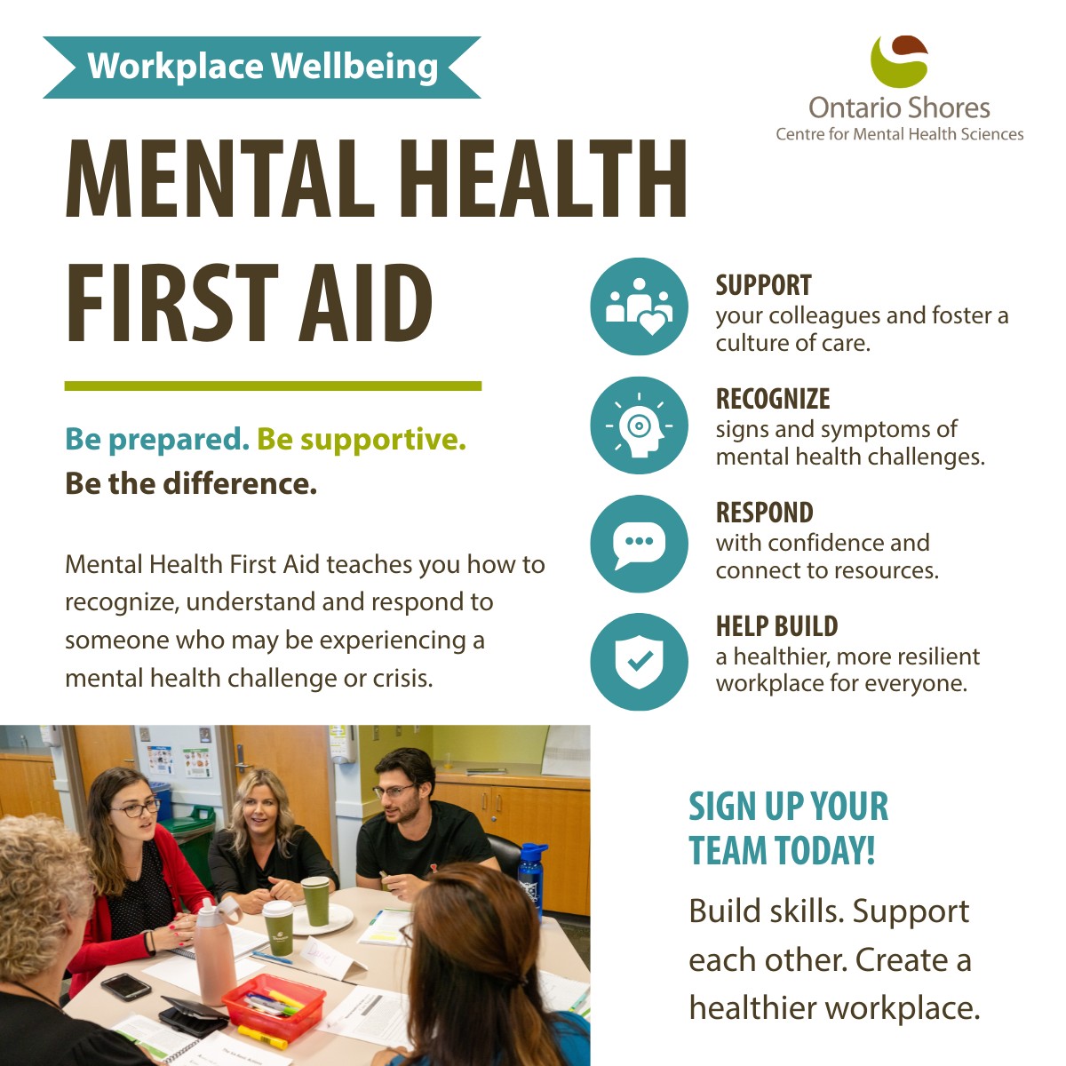 Ontario Shores Centre for Mental Health Sciences Facebook ad: Get Mental Health Trained