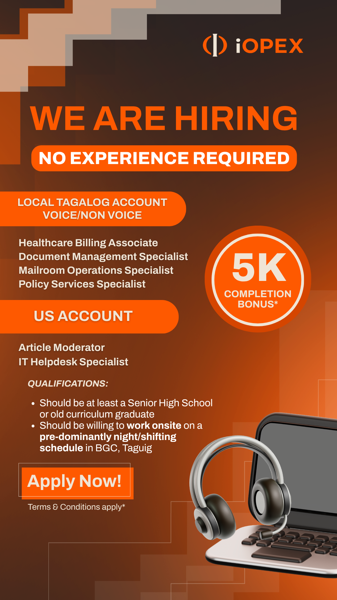 iOPEX Technologies Philippines - Career Hub Facebook ad: Your iOPEXian story starts here!