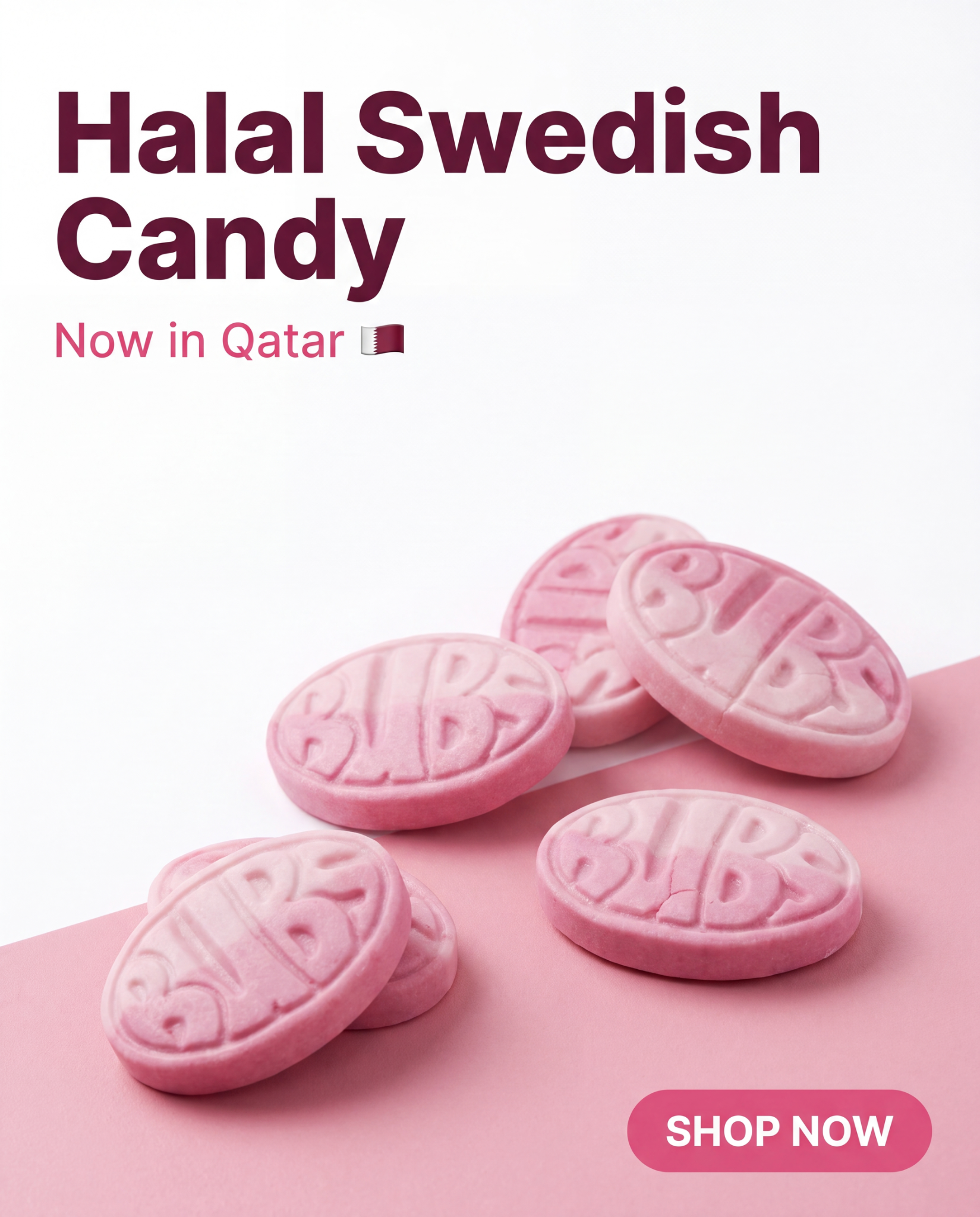 Nordic Sweets Facebook ad: Swedish Candy, Now in Qatar