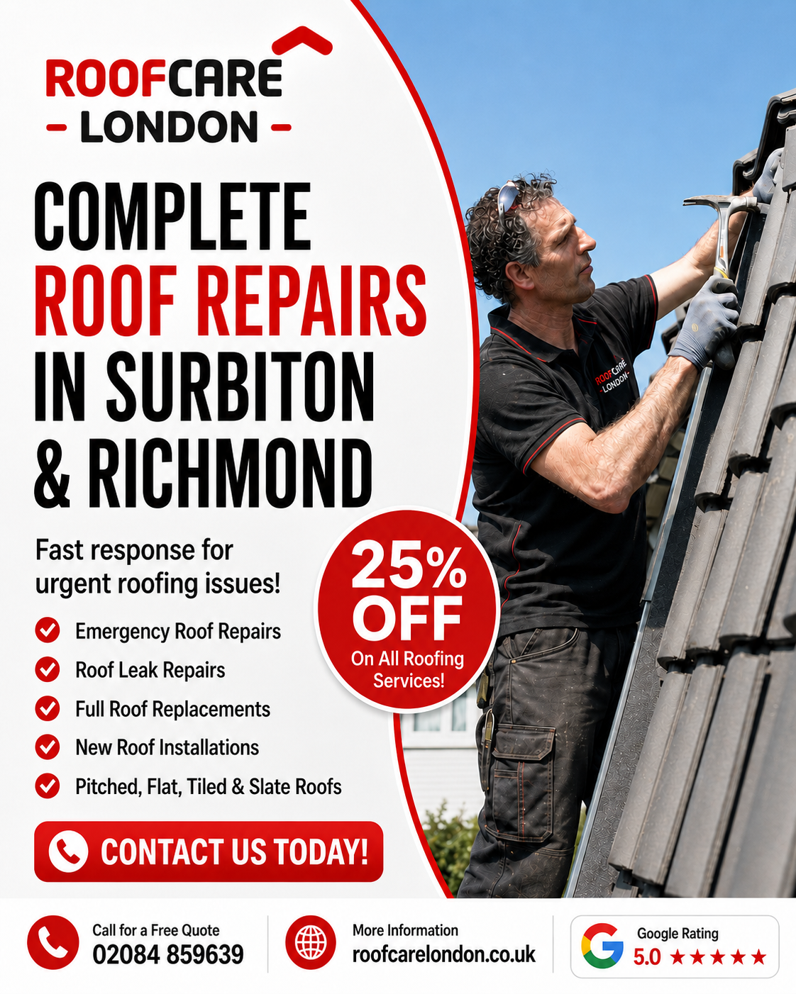 Roofcare London Facebook ad