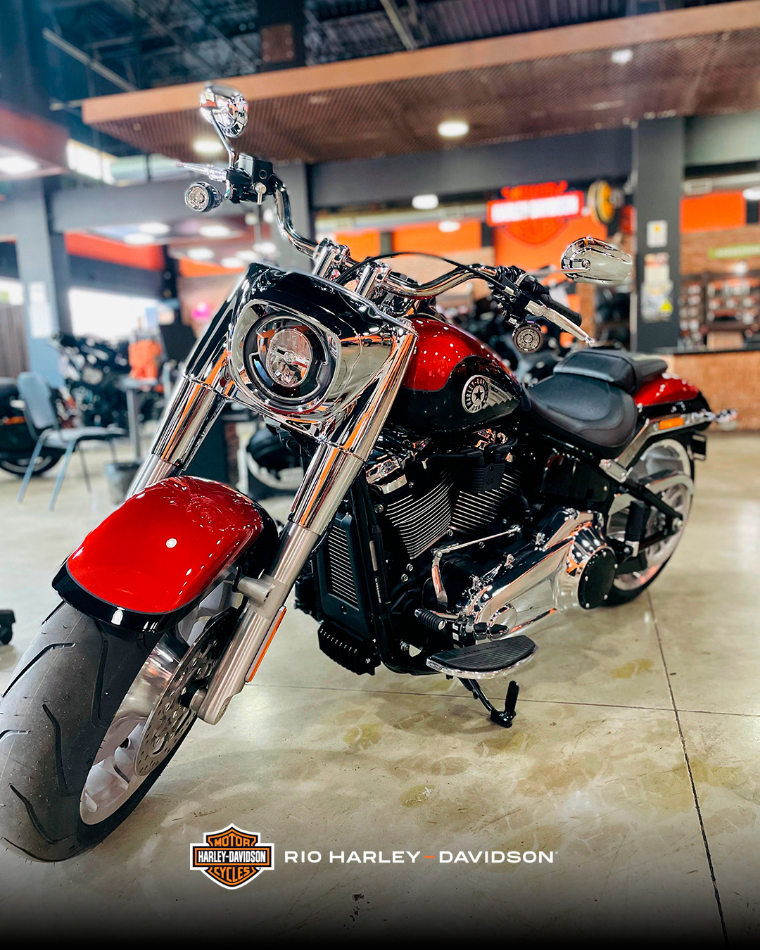Rio Harley-Davidson Facebook ad: A Fat Boy 2025 está pronta para te…