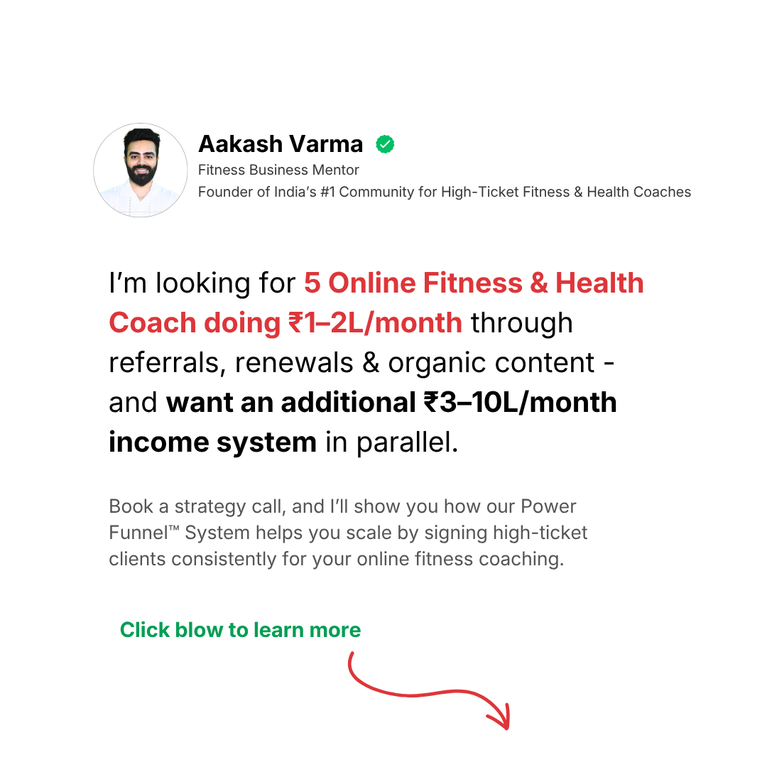 Independent Online Coach  Facebook ad